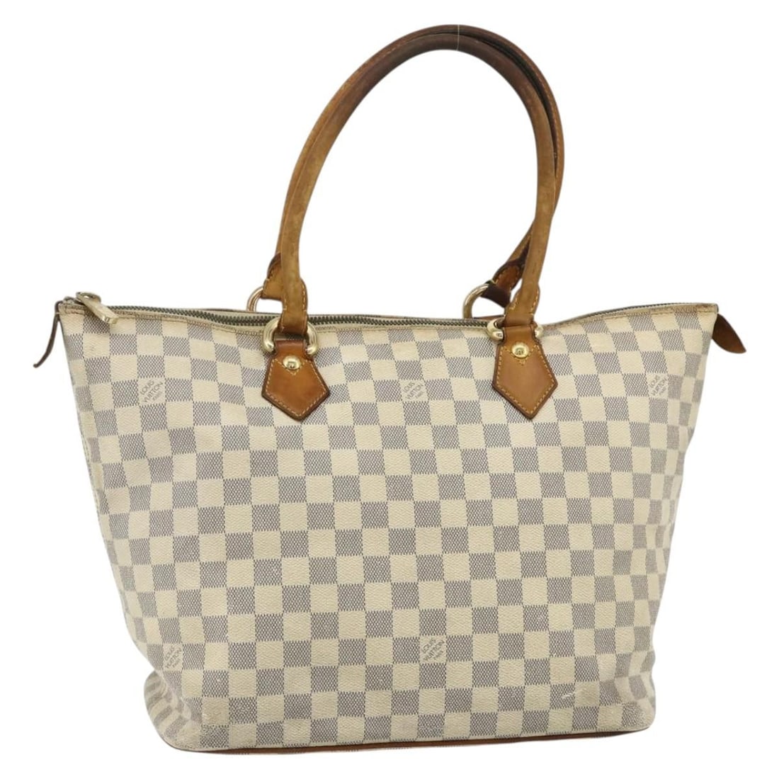 Louis Vuitton Saleya MM Damier Azur Canvas Tote N51185: Louis Vuitton Saleya MM Damier Azur Canvas Tote N51185 Louis Vuitton Damier Azur Saleya MM tote bag in Damier Azur canvas, made in France. This women's tote features the Damier Azur colorway and measu