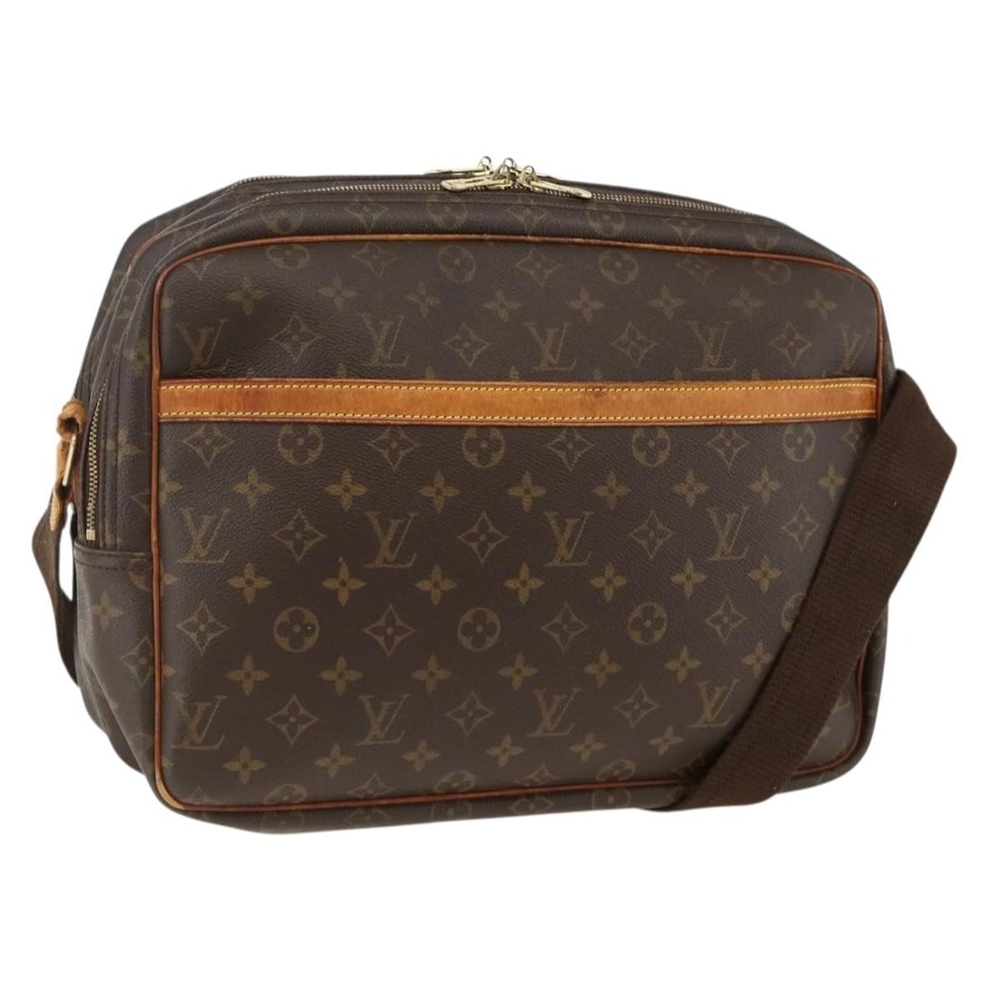 Louis Vuitton M45252 Reporter GM Monogram Canvas Shoulder Bag: Louis Vuitton M45252 Reporter GM Monogram Canvas Shoulder Bag Louis Vuitton Reporter GM shoulder bag in Monogram Canvas, made in France. This women's bag features the Monogram exterior and an adjustab