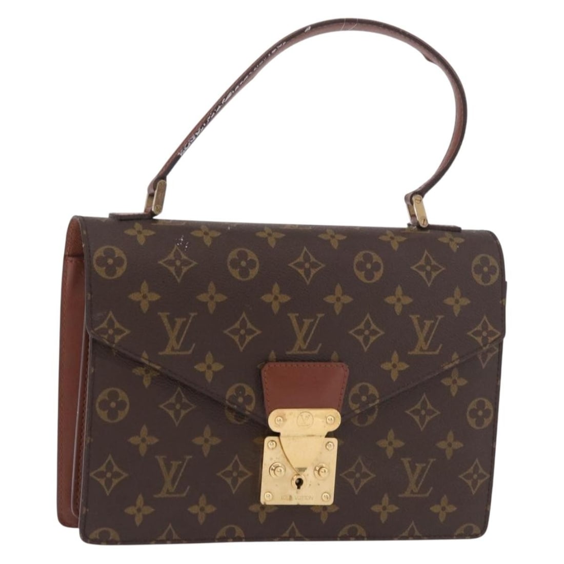 Louis Vuitton Concorde M51190 Monogram Canvas Handbag France: Louis Vuitton Concorde M51190 Monogram Canvas Handbag France Louis Vuitton Monogram Concorde Hand Bag, style M51190, made in France. It is crafted from Monogram Canvas and presented in the Monogram co