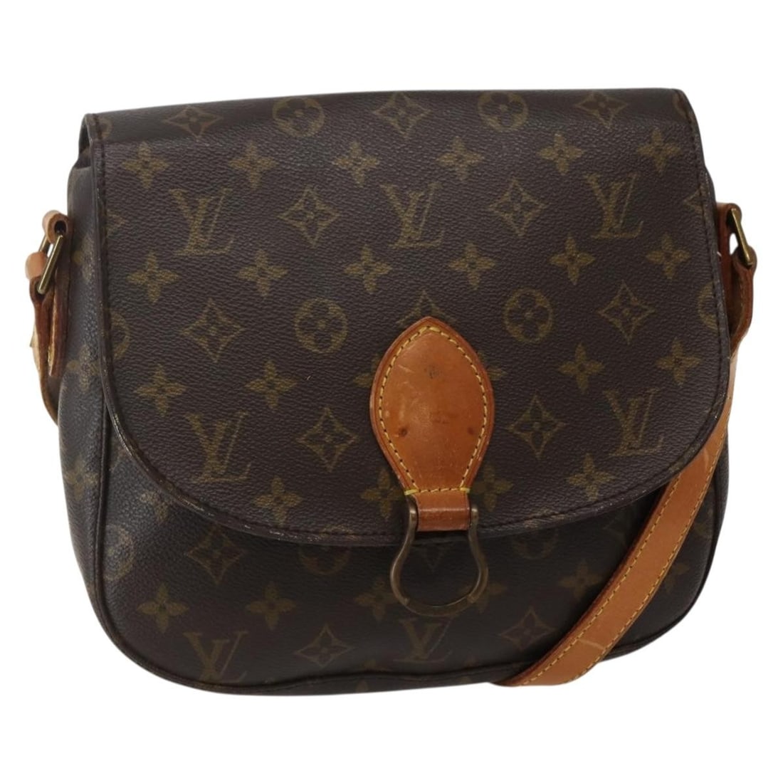 Louis Vuitton Saint Cloud GM Monogram Canvas Shoulder Bag M51242: Louis Vuitton Saint Cloud GM Monogram Canvas Shoulder Bag M51242 Louis Vuitton Monogram Saint Cloud GM shoulder bag in Monogram Canvas, made in France. This bag is identified by product number M51242 