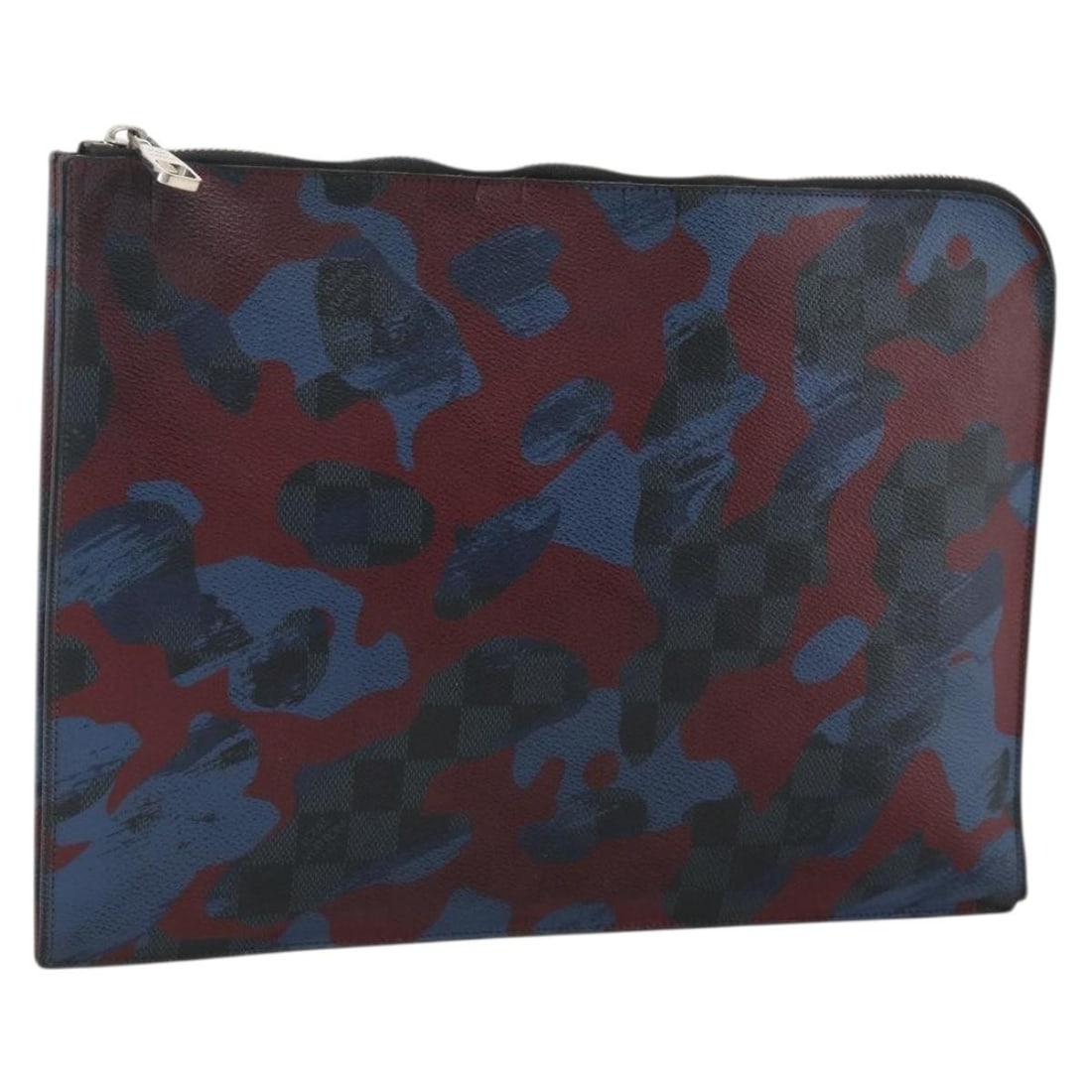 Louis Vuitton N63292 Pochette Jour GM clutch in Damier Cobalt canvas: Louis Vuitton N63292 Pochette Jour GM clutch in Damier Cobalt canvas Louis Vuitton Damier Cobalt Pochette Jour GM camouflage clutch bag in Damier Cobalt canvas. Made in France, product no. N63292, ser