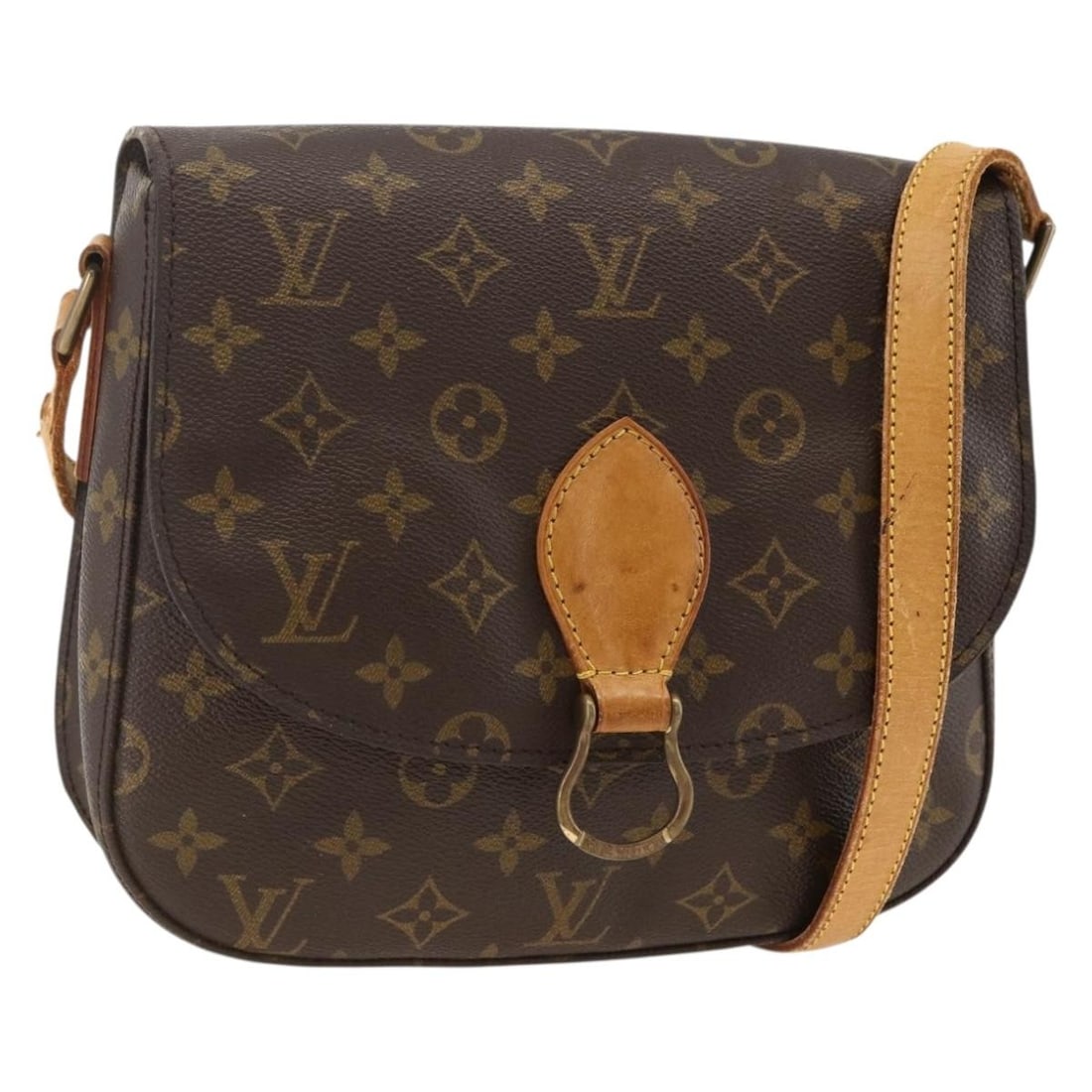 Louis Vuitton M51242 Saint Cloud GM Monogram Canvas Shoulder Bag: Louis Vuitton M51242 Saint Cloud GM Monogram Canvas Shoulder Bag Louis Vuitton Monogram Saint Cloud GM shoulder bag in Monogram Canvas, made in France. This pre-owned bag is identified by product numb