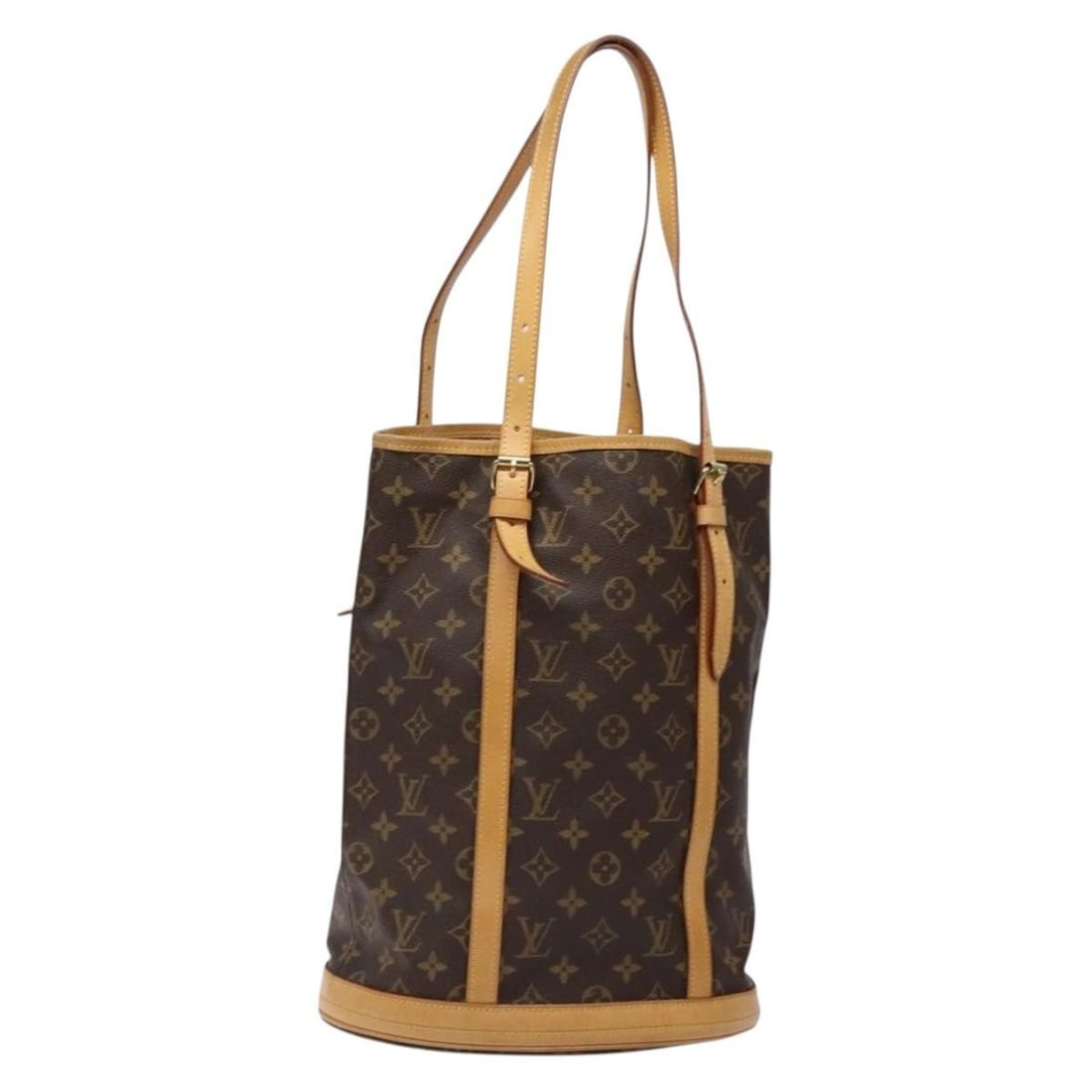 Louis Vuitton M42236 Monogram Canvas Bucket GM Shoulder Bag: Louis Vuitton M42236 Monogram Canvas Bucket GM Shoulder Bag Louis Vuitton Monogram Bucket GM shoulder bag in Monogram canvas, made in France. This women's shoulder bag comes as the bag only; item box 