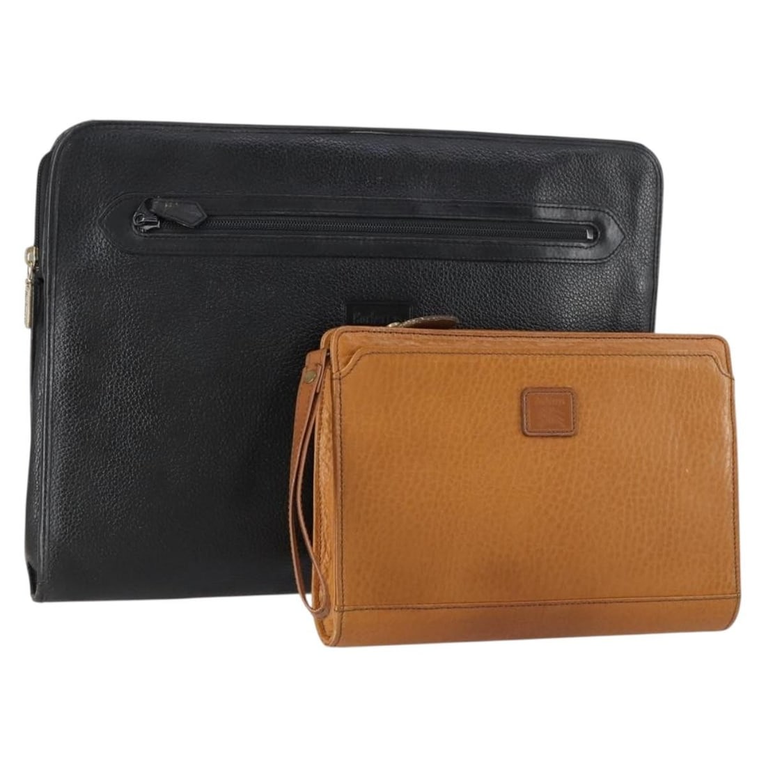 Burberrys Leather Clutch Bag Set Black Brown Authentic: Burberrys Leather Clutch Bag Set Black Brown Authentic This Burberrys clutch bag set features a stylish combination of black and brown leather, showcasing the brand's signature elegance. Designed for 