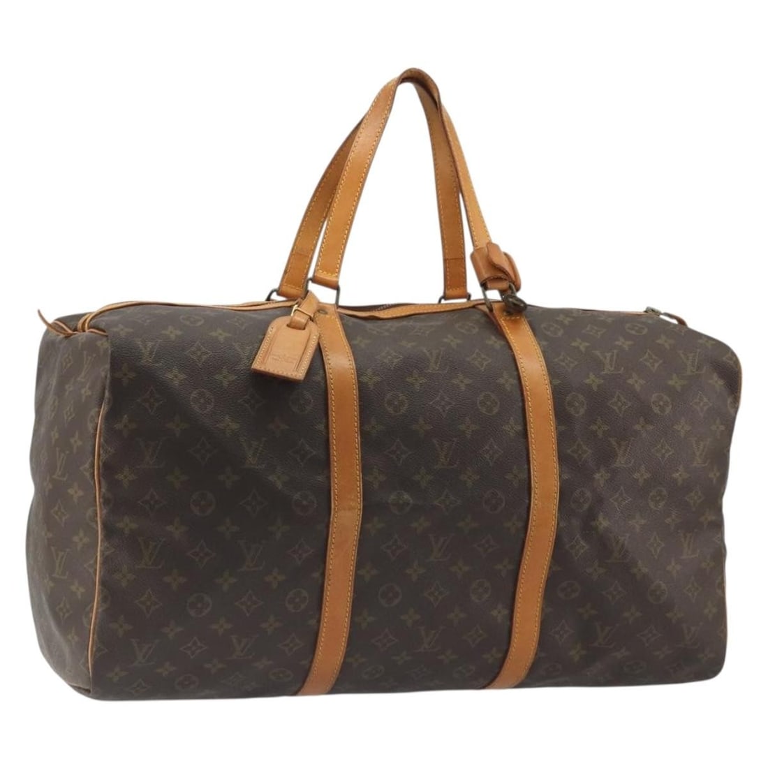 Louis Vuitton M41622 Sac Souple 55 Monogram Canvas Boston Bag: Louis Vuitton M41622 Sac Souple 55 Monogram Canvas Boston Bag Louis Vuitton Monogram Sac Souple 55 Boston Bag in Monogram Canvas, made in France. This pre-owned bag is a Boston bag style and comes wit