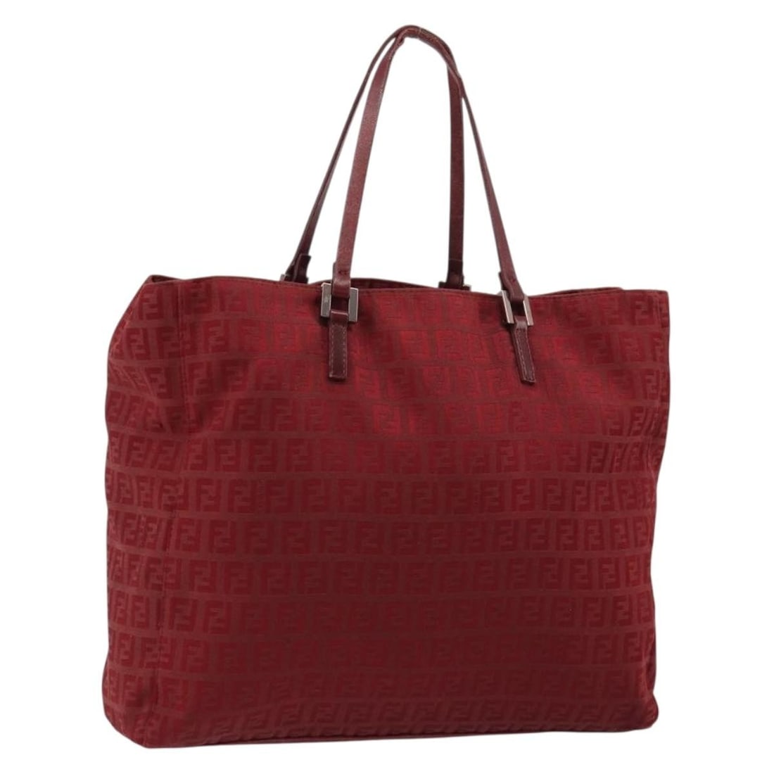 Fendi Red Gold Zucchino Canvas Tote Bag Italy Serial 2111.8BH019.019: Fendi Red Gold Zucchino Canvas Tote Bag Italy Serial 2111.8BH019.019 Fendi Zucchino canvas tote bag in red and gold, made in Italy. This tote bag features Zucchino canvas construction and measures app
