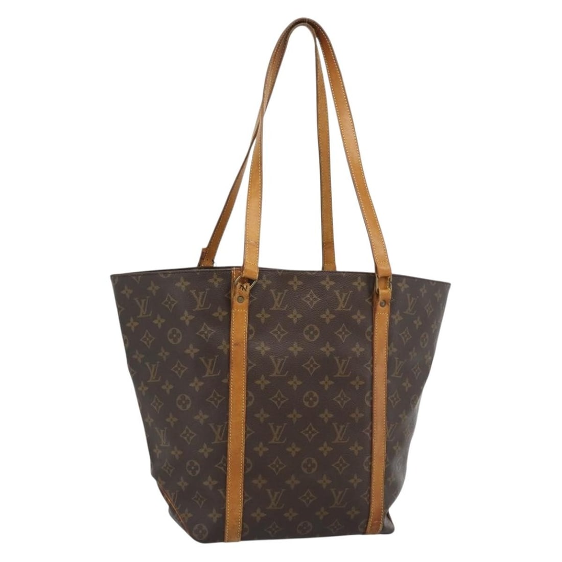 Louis Vuitton M51110 Sac Shopping GM Monogram Canvas Tote: Louis Vuitton M51110 Sac Shopping GM Monogram Canvas Tote Louis Vuitton Sac Shopping GM tote bag in Monogram Canvas, made in France. This women's tote features a shoulder drop of approximately 37 cm a