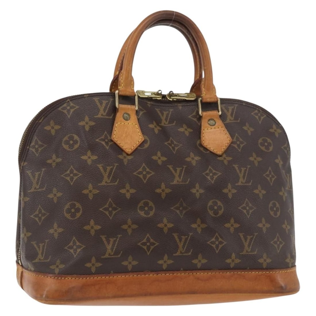 Louis Vuitton M51130 Alma Monogram Canvas Handbag France: Louis Vuitton M51130 Alma Monogram Canvas Handbag France Louis Vuitton Alma hand bag in Monogram Canvas, made in France. The bag features the classic Monogram pattern and measures approximately W31 cm