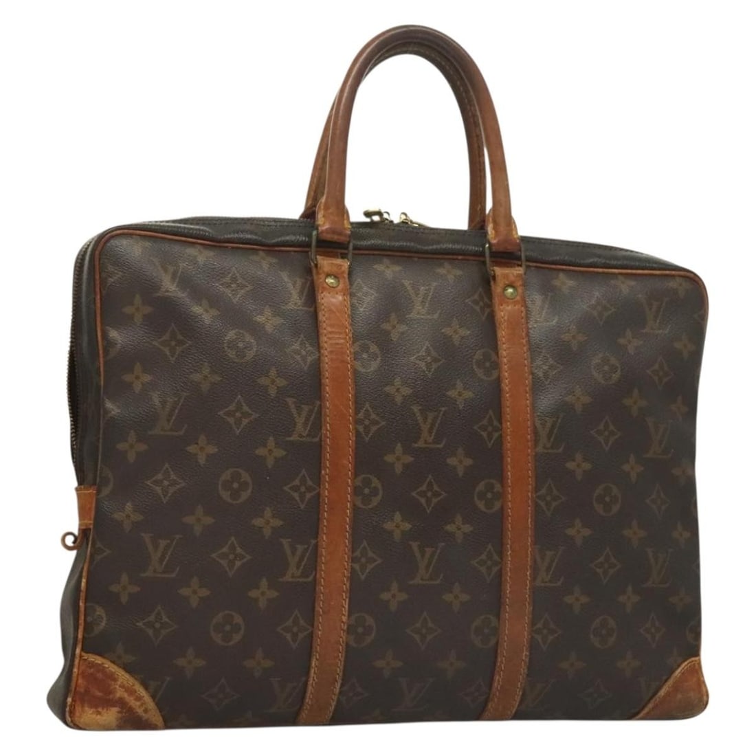 Louis Vuitton M52005 Monogram Canvas Document Bag France: Louis Vuitton M52005 Monogram Canvas Document Bag France This Louis Vuitton Monogram Porte Documents Voyage business bag is crafted from signature monogram canvas and features a classic design ideal f