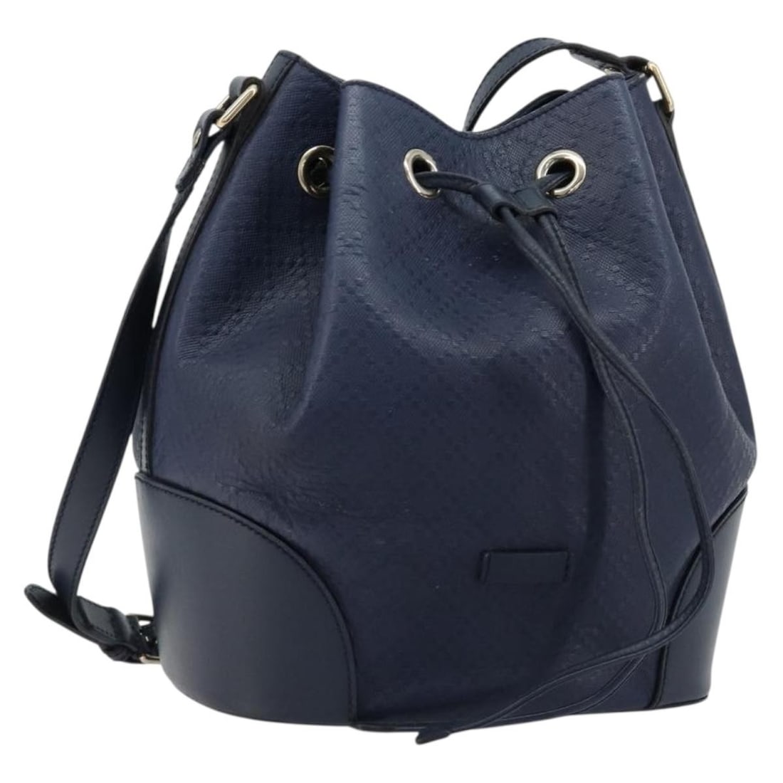 Gucci 354228 Diamante Leather Shoulder Bag Navy Silver: Gucci 354228 Diamante Leather Shoulder Bag Navy Silver Gucci Diamante shoulder bag in navy leather with silver-tone accents. This women's shoulder bag was made in Italy and includes only the bag shown