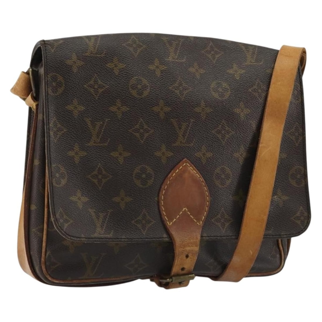 Louis Vuitton M51252 Cartouchiere GM Monogram Canvas Shoulder Bag: Louis Vuitton M51252 Cartouchiere GM Monogram Canvas Shoulder Bag Louis Vuitton Monogram Cartouchiere GM shoulder bag in Monogram Canvas, made in France. This women's shoulder bag features the classic