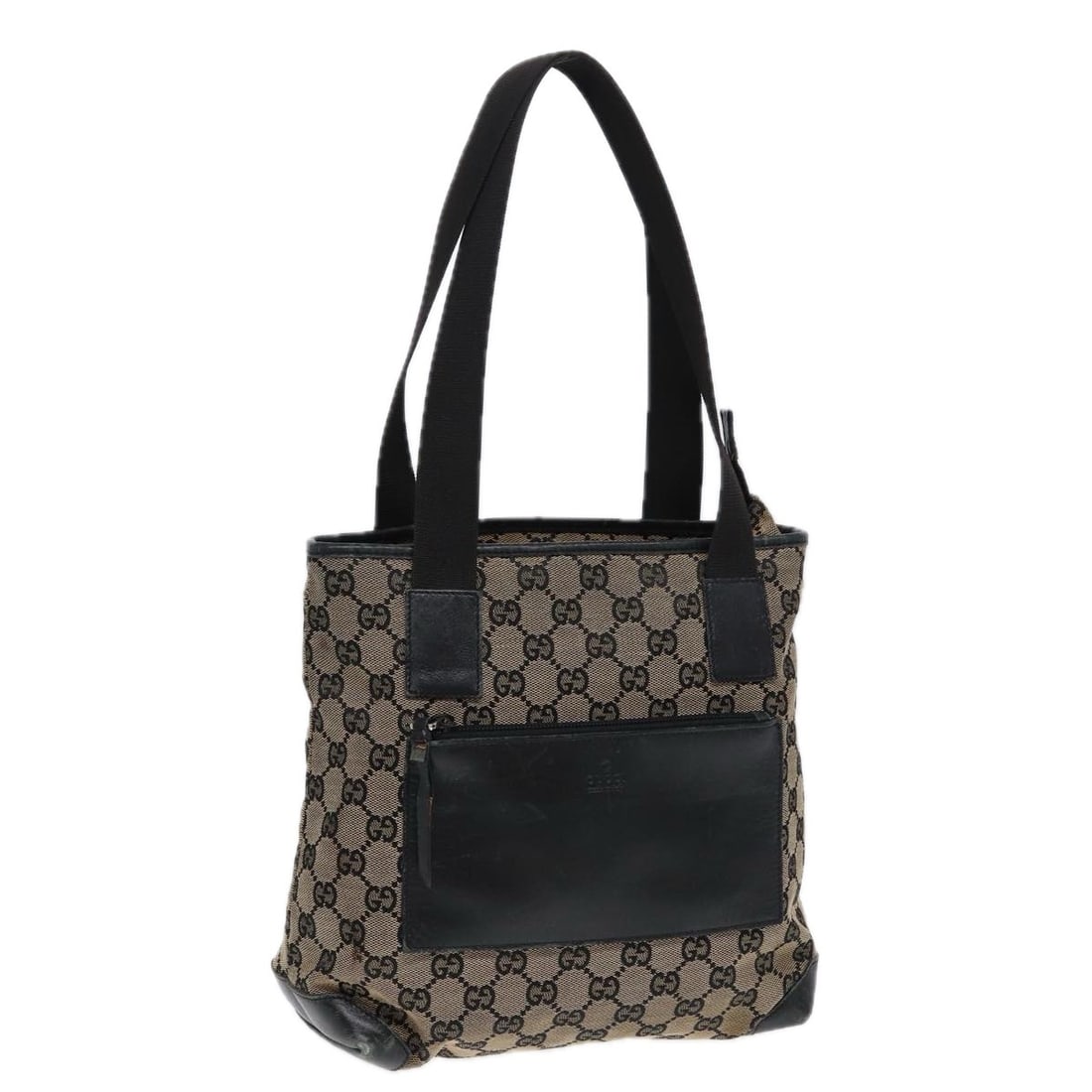 Gucci 019 0402 1705 GG Canvas Shoulder Bag Navy Silver: Gucci 019 0402 1705 GG Canvas Shoulder Bag Navy Silver Authentic Gucci shoulder bag in navy and silver GG canvas, designed for women and made in Italy. This piece is a heavily used item with visible w