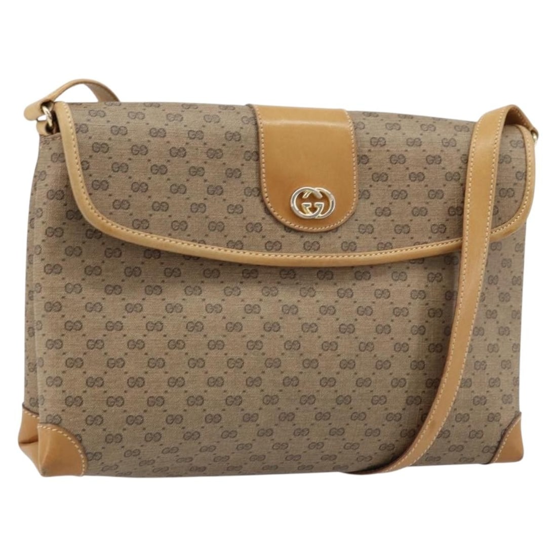 Gucci Micro GG Supreme Beige Gold PVC Leather Women's Shoulder Bag: Gucci Micro GG Supreme Beige Gold PVC Leather Women's Shoulder Bag This GUCCI Micro GG Supreme shoulder bag features a beige and gold PVC leather exterior with micro small GG canvas detailing. Designe