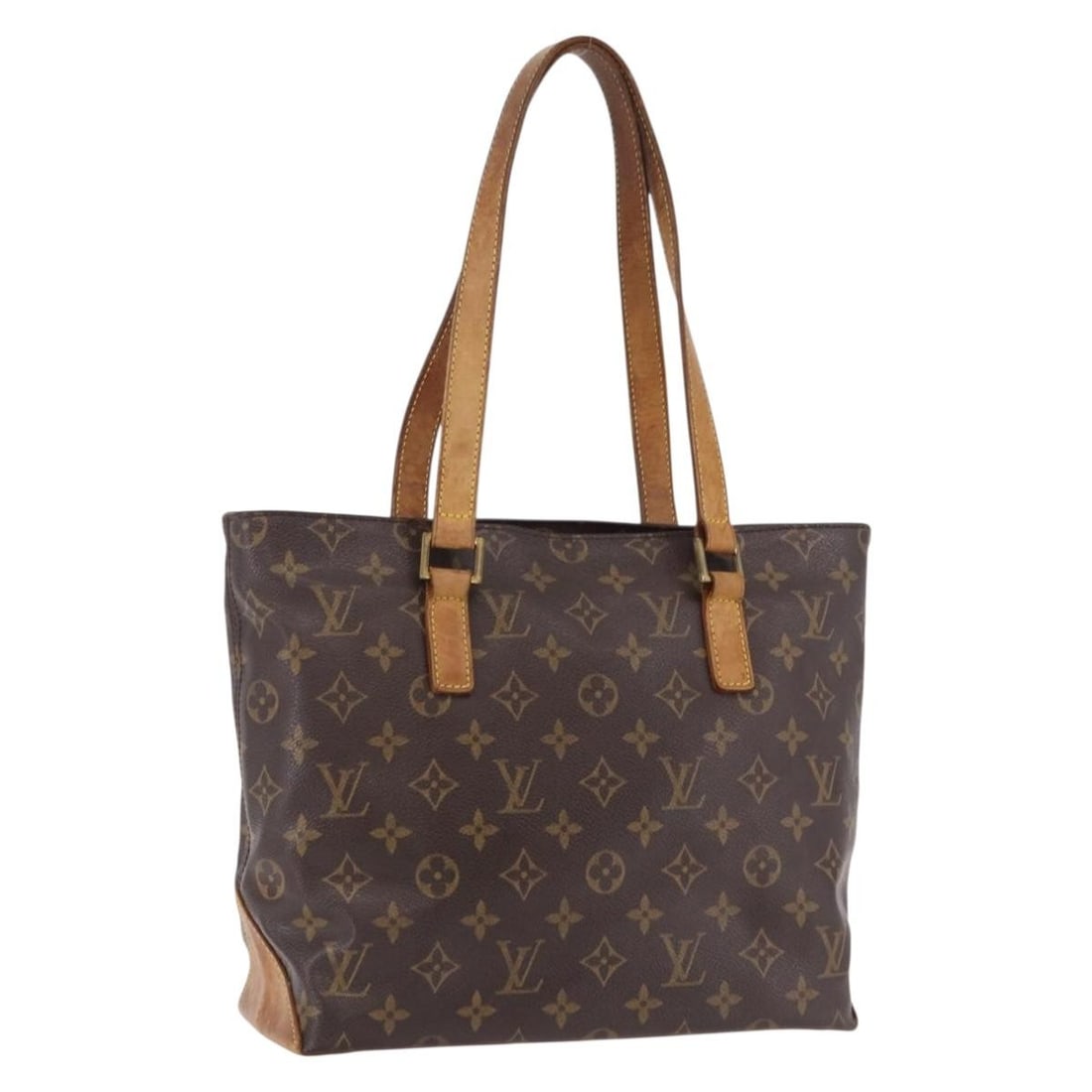 Louis Vuitton M51148 Cabas Piano Monogram Canvas Tote: Louis Vuitton M51148 Cabas Piano Monogram Canvas Tote Louis Vuitton Monogram Cabas Piano Tote Bag in Monogram Canvas, made in France. This women's tote features a shoulder drop of approximately 7.9 in