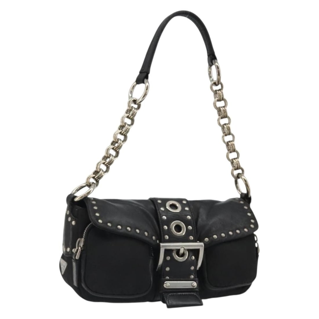 Prada black leather shoulder bag with dust bag (1 of 18)