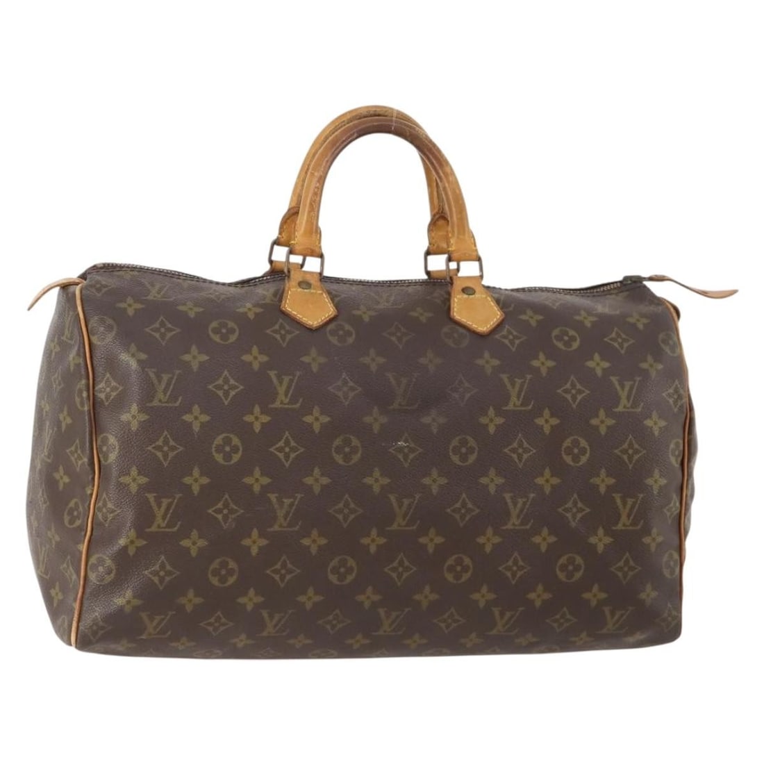 Louis Vuitton M41522 Speedy 40 Monogram Canvas Handbag: Louis Vuitton M41522 Speedy 40 Monogram Canvas Handbag Louis Vuitton Speedy 40 hand bag in Monogram Canvas with the classic Monogram color pattern. Made in France, this model is identified by product 