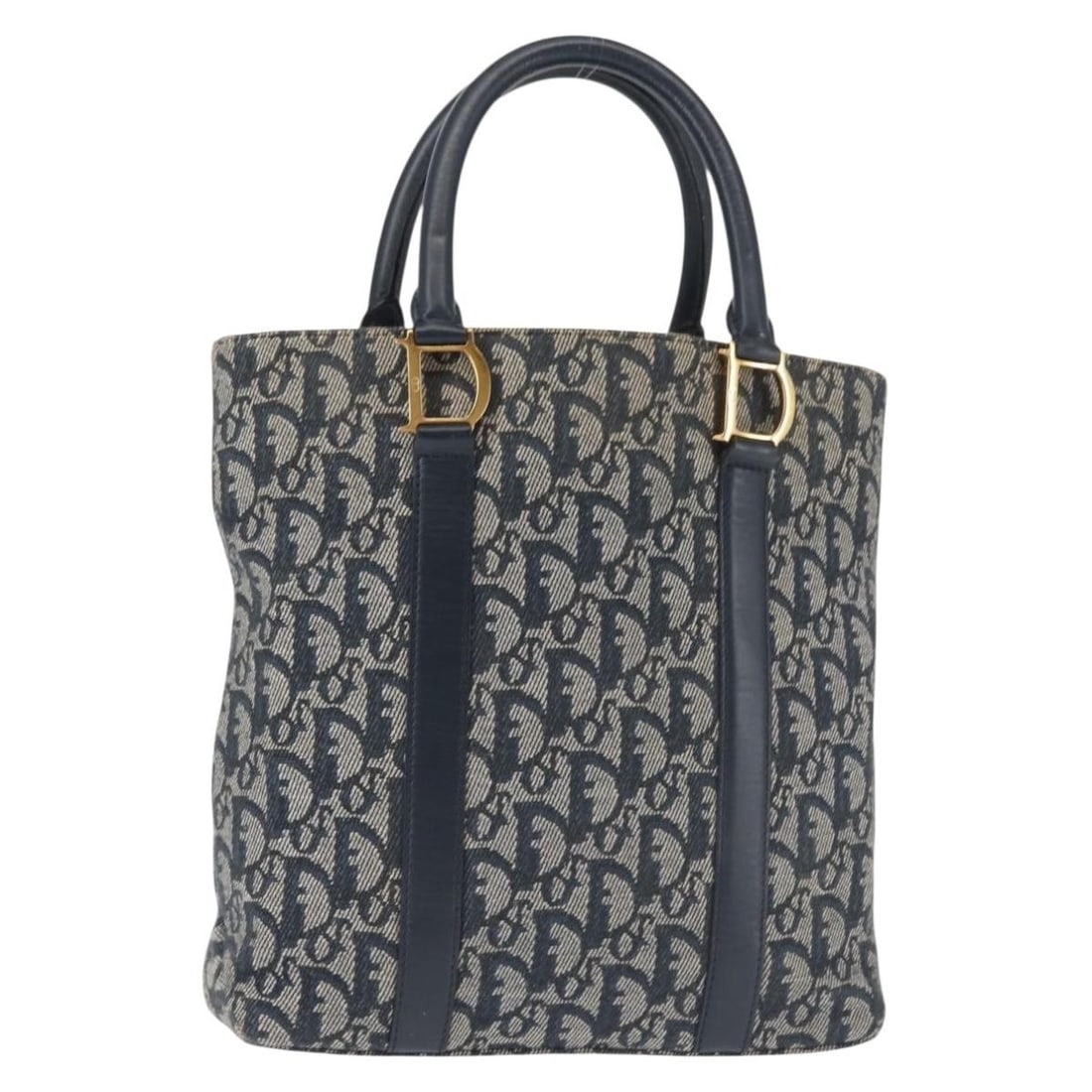 Christian Dior Trotter canvas clutch purse navy and gold: Christian Dior Trotter canvas clutch purse navy and gold Authentic Christian Dior clutch bag in navy and gold Trotter canvas, made in Italy. This women's bag has a structured clutch silhouette with a 