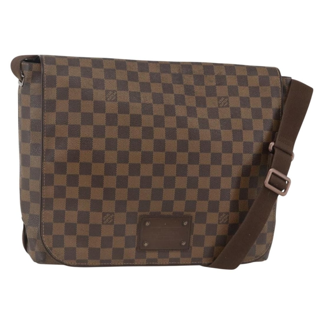 Louis Vuitton Brooklyn MM Damier Ebene Canvas Shoulder Bag N51211: Louis Vuitton Brooklyn MM Damier Ebene Canvas Shoulder Bag N51211 Louis Vuitton Brooklyn MM shoulder bag in Damier Ebene canvas. This women's bag is made in Spain and features an adjustable shoulder s