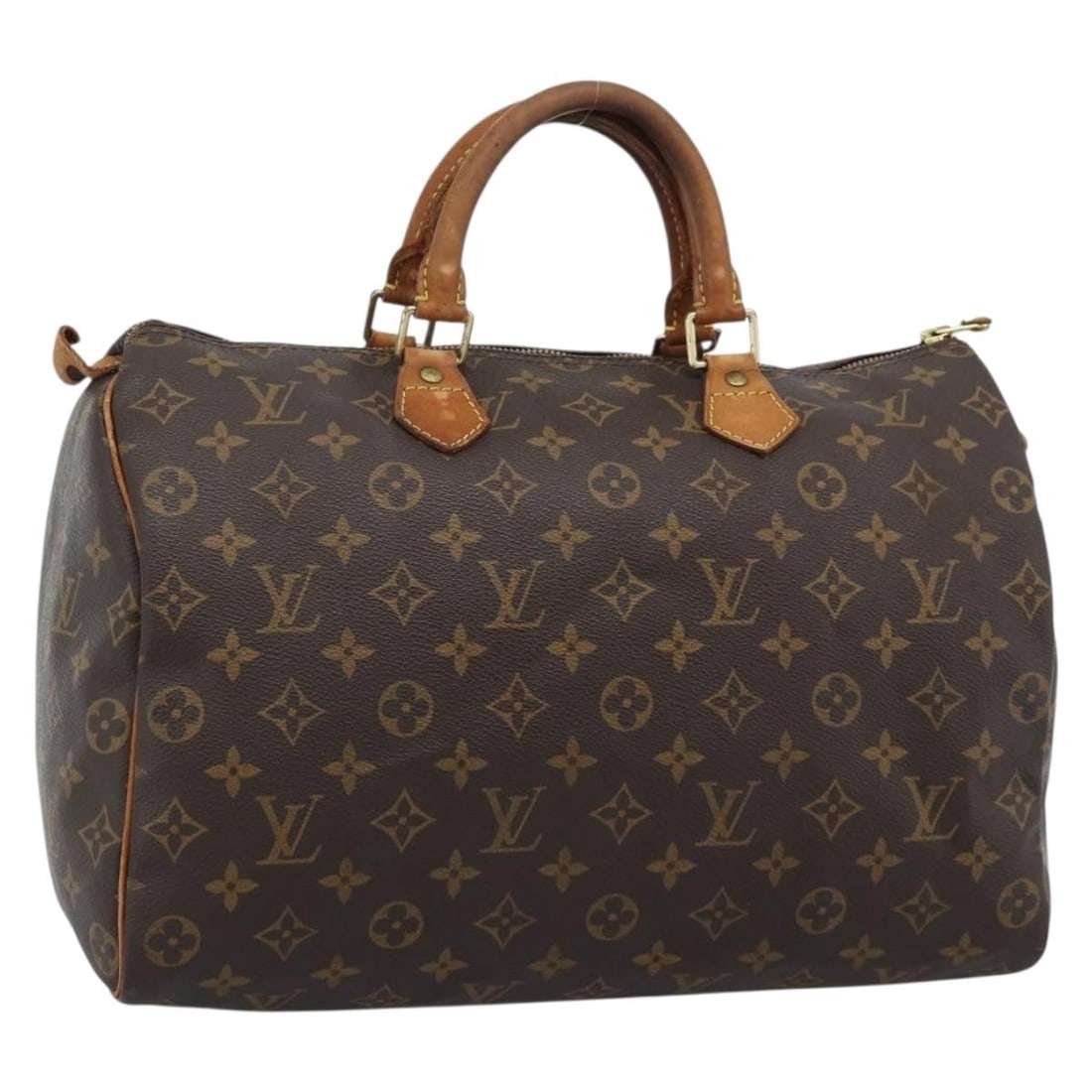 Louis Vuitton M41524 Speedy 35 Monogram Canvas Handbag: Louis Vuitton M41524 Speedy 35 Monogram Canvas Handbag Louis Vuitton Monogram Speedy 35 handbag in Monogram Canvas, made in the USA. The bag measures approximately 35 cm W x 23 cm H x 19 cm D (13.8 x 