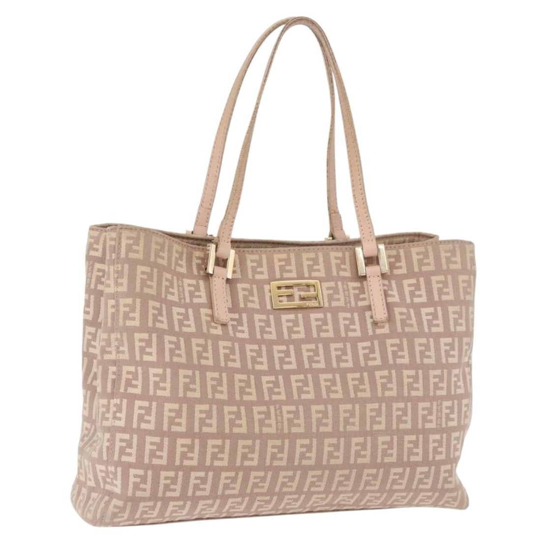 FENDI Beige Gold Zucchino Canvas Handbag Made in Italy: FENDI Beige Gold Zucchino Canvas Handbag Made in Italy Fendi Zucchino Canvas Hand Bag in beige and gold, made in Italy. This women's hand bag features Zucchino canvas exterior material and a handle dr