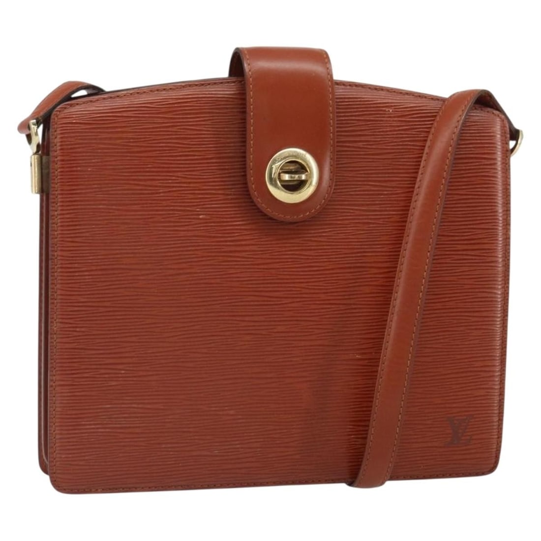 Louis Vuitton Capuchin M52343 Brown Epi Leather Shoulder Bag: Louis Vuitton Capuchin M52343 Brown Epi Leather Shoulder Bag Louis Vuitton Capuchin shoulder bag in brown Epi leather. This women's bag was made in France and includes the bag only; item box and dust 