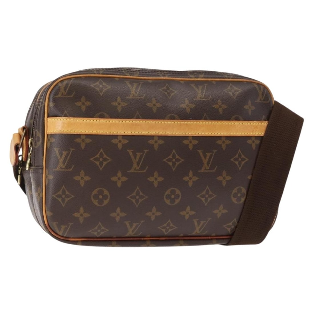Louis Vuitton M45254 Reporter PM Monogram Canvas Shoulder Bag: Louis Vuitton M45254 Reporter PM Monogram Canvas Shoulder Bag Louis Vuitton Reporter PM shoulder bag in Monogram Canvas with Monogram color. This pre-owned bag is made in France and identified by prod