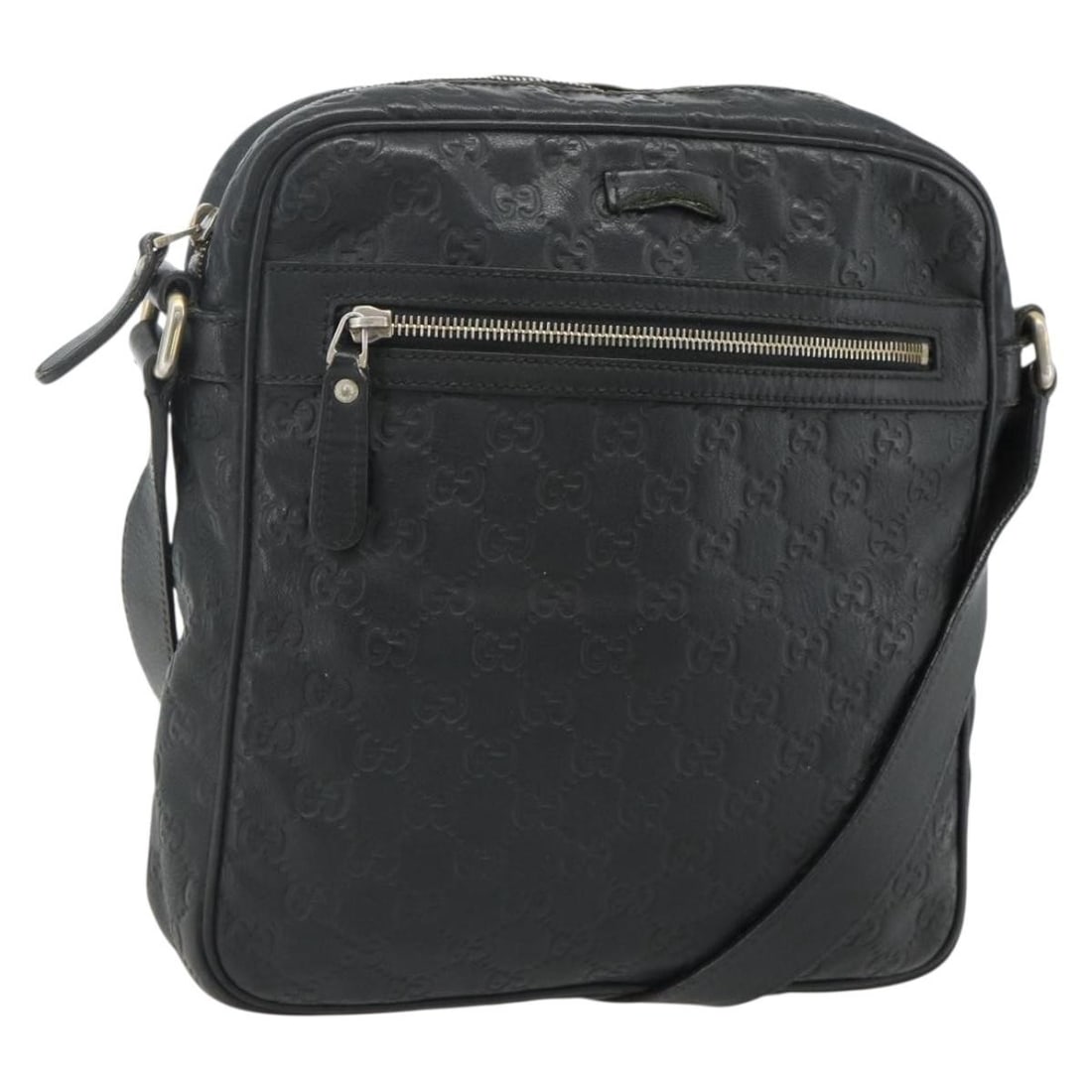 Gucci 201448 Guccissima GG Canvas Leather Shoulder Bag Black Gold: Gucci 201448 Guccissima GG Canvas Leather Shoulder Bag Black Gold This Gucci shoulder bag is crafted from leather and GG canvas in black and gold. It measures approximately 25 cm x 27 cm x 7 cm, with 
