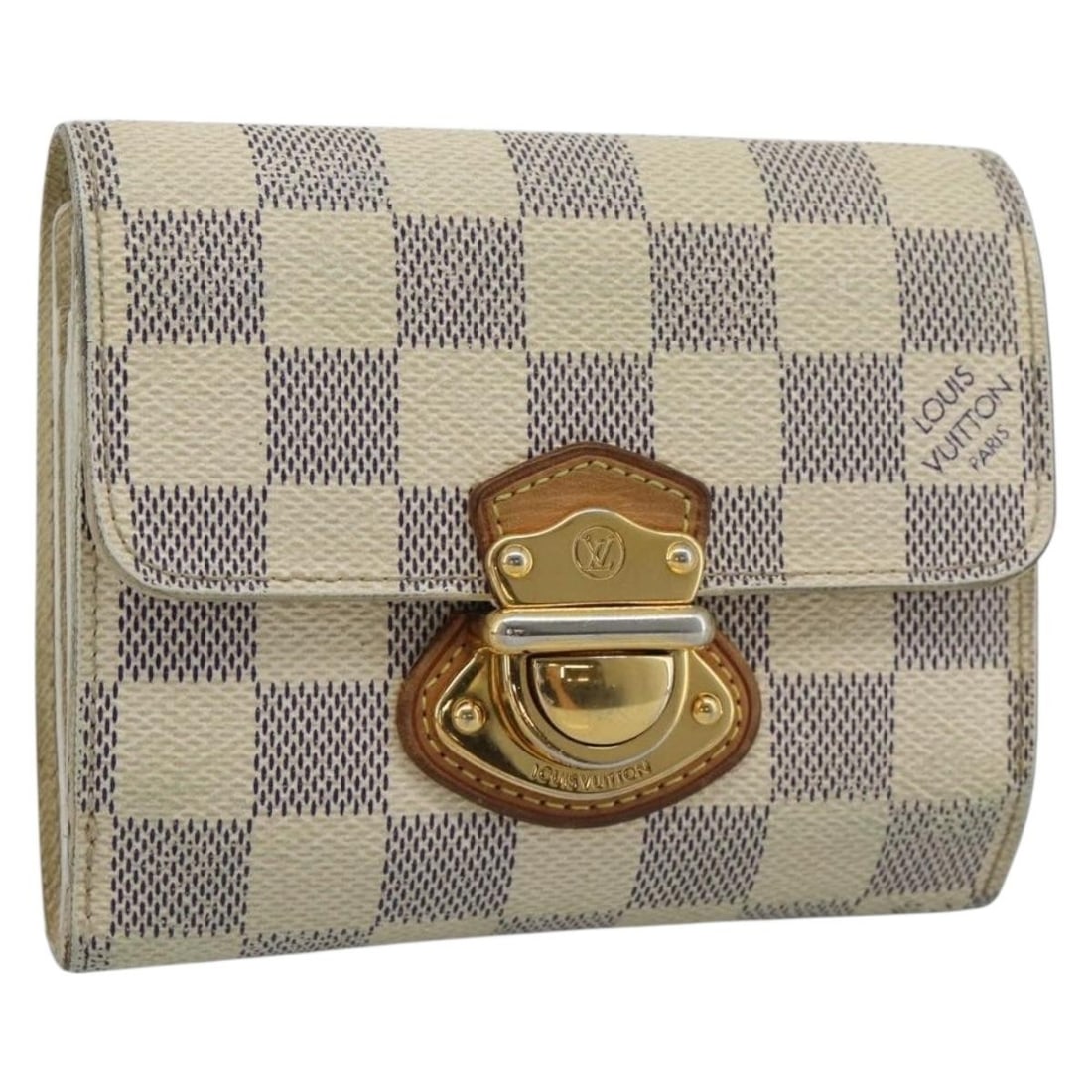 Louis Vuitton N60030 Portefeuille Joy Damier Azur bifold wallet: Louis Vuitton N60030 Portefeuille Joy Damier Azur bifold wallet Louis Vuitton Damier Azur Portefeuille Joy bifold wallet in Damier Azur canvas, made in France. The wallet measures approximately W12.5 