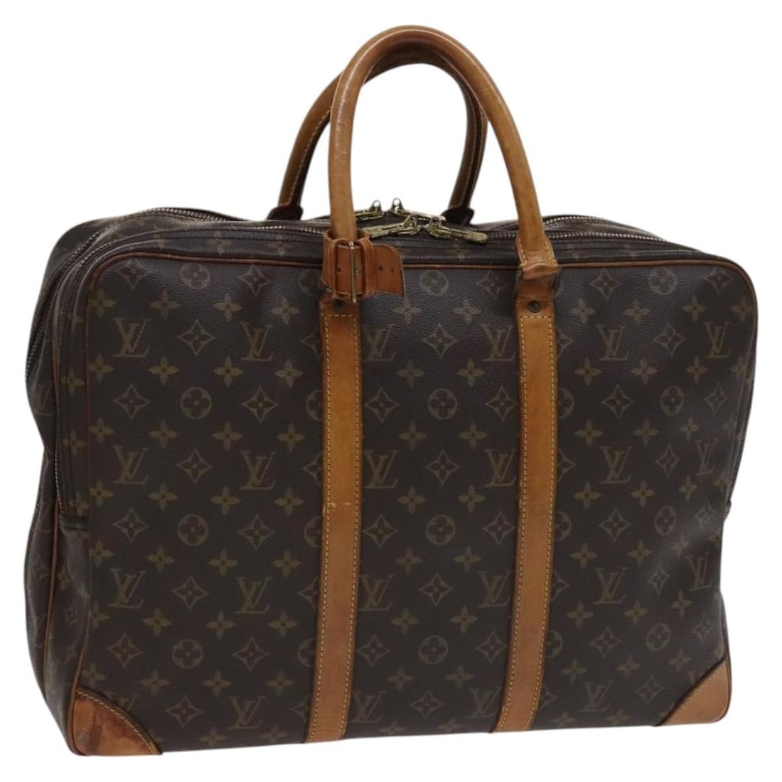 Louis Vuitton Sac 48 Monogram Canvas Boston Bag M41383 France: Louis Vuitton Sac 48 Monogram Canvas Boston Bag M41383 France This Louis Vuitton Monogram Sac 48 Earl Boston Bag features the iconic monogram canvas exterior and is designed for women. The bag include