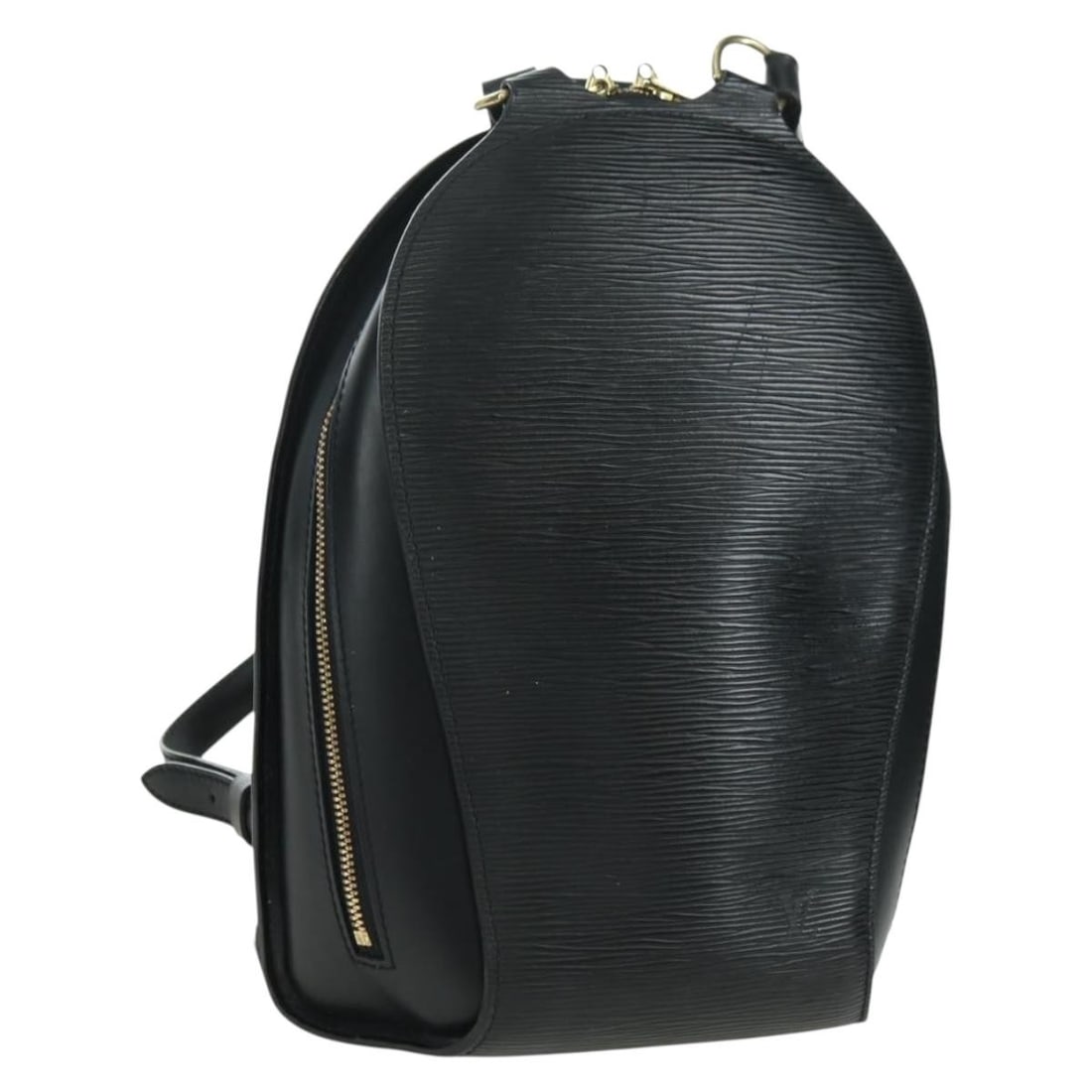 Louis Vuitton M52232 Mabillon Black Epi Leather Womens Backpack: Louis Vuitton M52232 Mabillon Black Epi Leather Womens Backpack Louis Vuitton Epi Mabillon backpack in black Epi leather. This women's backpack was made in France and is offered without the original b