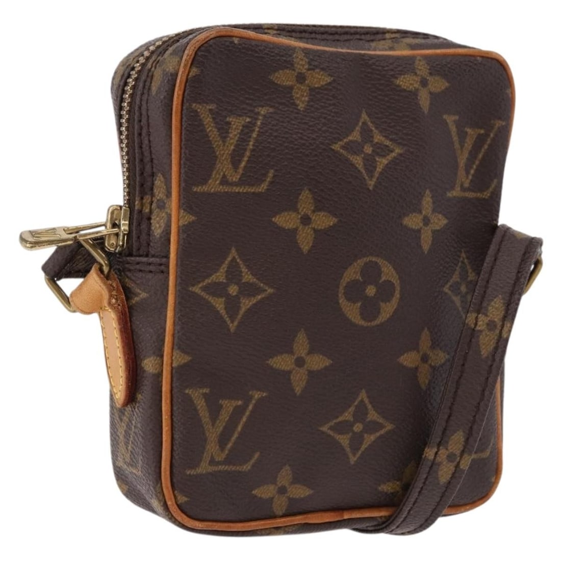 Louis Vuitton M45268 Mini Danube Monogram Canvas Shoulder Bag: Louis Vuitton M45268 Mini Danube Monogram Canvas Shoulder Bag Louis Vuitton Mini Danube shoulder bag in Monogram Canvas, made in France. This compact women's bag features the classic Monogram exterior