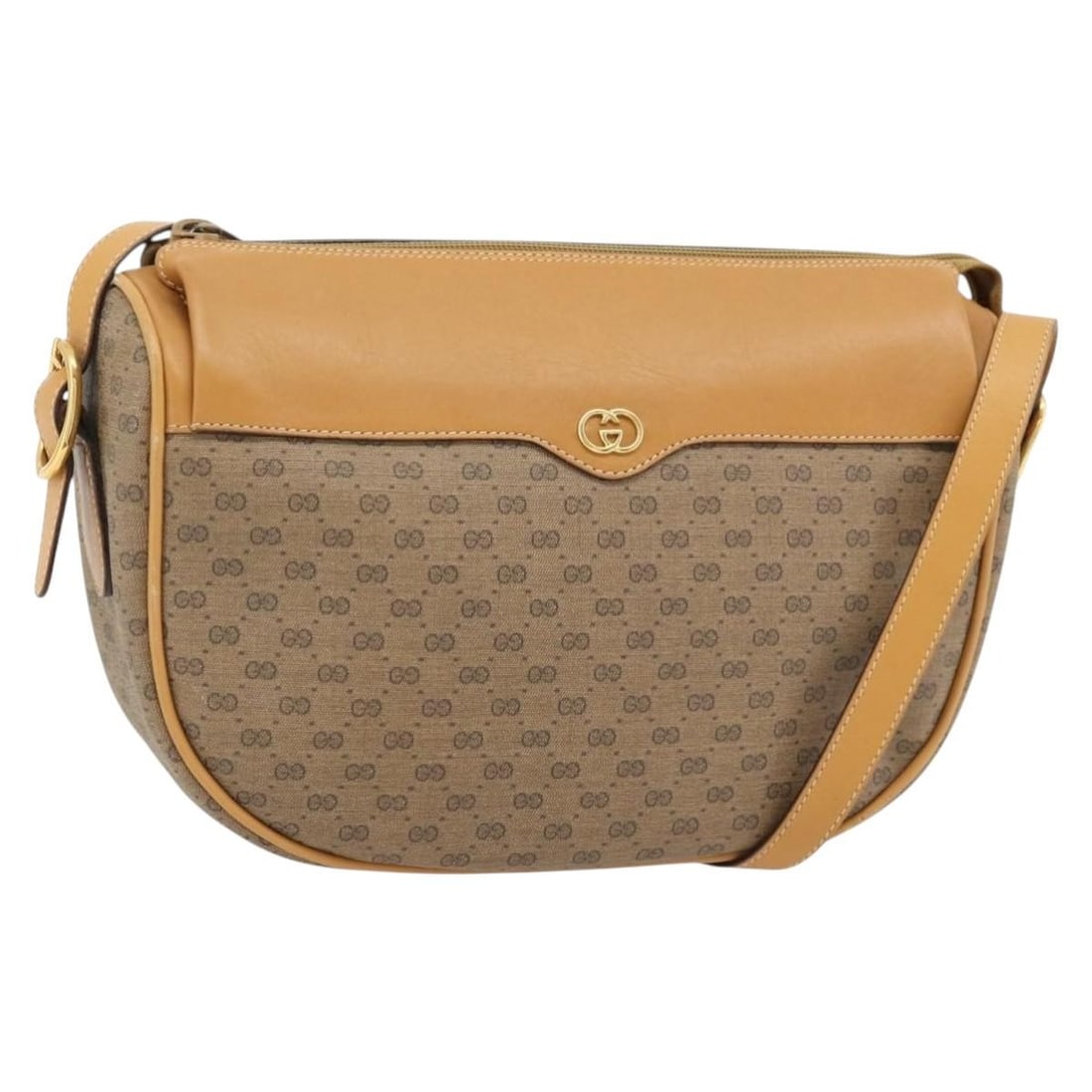 GUCCI 001 115 4001 Micro GG Supreme PVC Shoulder Bag Beige Gold: GUCCI 001 115 4001 Micro GG Supreme PVC Shoulder Bag Beige Gold A Gucci Micro GG Supreme shoulder bag in beige and gold, made in Italy from PVC leather and Micro Small GG canvas. This women's shoulder