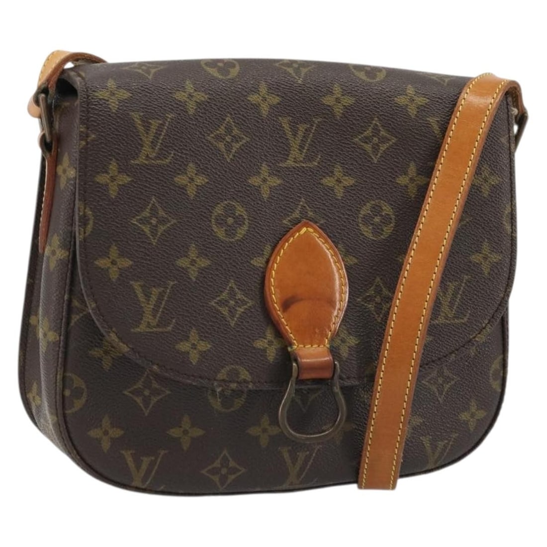 Louis Vuitton M51242 Saint Cloud GM Monogram Canvas Shoulder Bag: Louis Vuitton M51242 Saint Cloud GM Monogram Canvas Shoulder Bag Louis Vuitton Saint Cloud GM shoulder bag in Monogram Canvas, made in France. This pre-owned bag is offered in heavily used condition w