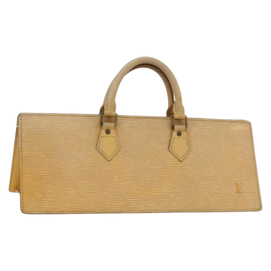 Louis Vuitton Epi Leather Triangle Yellow M52099 Handbag: Louis Vuitton Epi Leather Triangle Yellow M52099 Handbag This Louis Vuitton Epi Sac Triangle handbag features a distinctive triangular silhouette crafted from yellow Epi leather. Designed for women, i