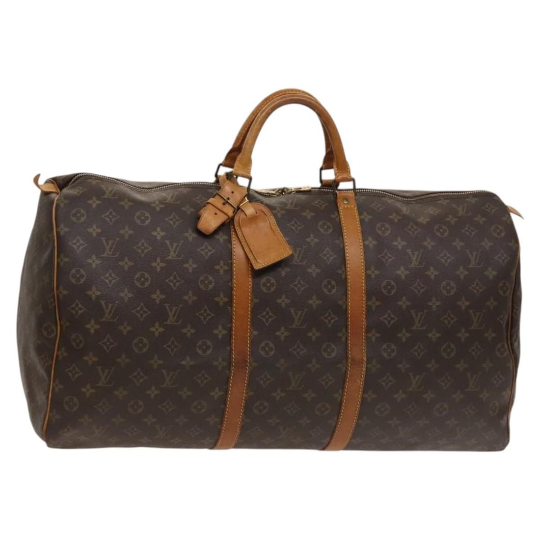 Louis Vuitton M41422 Keepall 60 Monogram Canvas Boston Bag: Louis Vuitton M41422 Keepall 60 Monogram Canvas Boston Bag Louis Vuitton Monogram Keepall 60 Boston Bag in Monogram Canvas, made in France. This bag features the classic Monogram pattern and comes wit