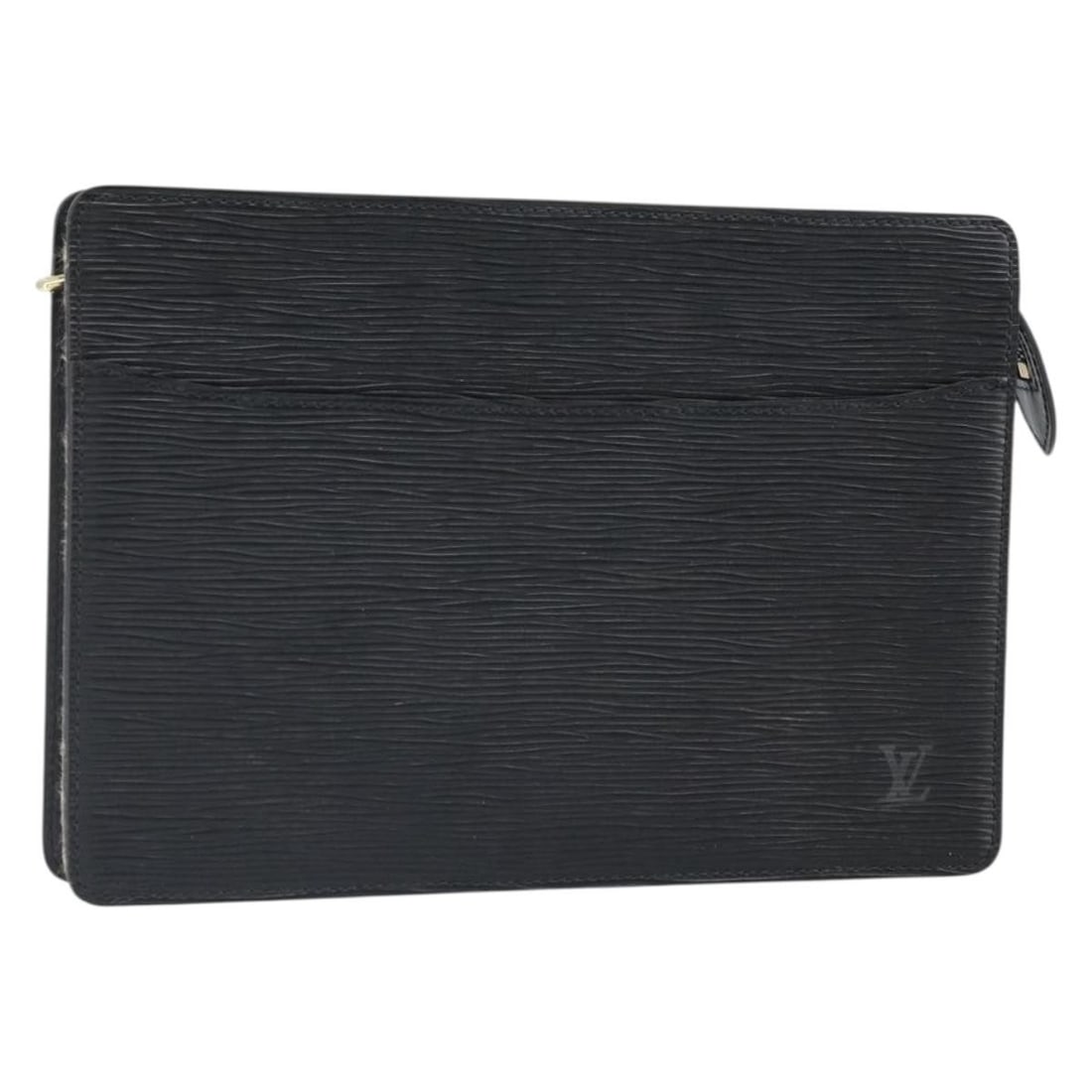 Louis Vuitton Epi Leather Black Pochette Homme Clutch Bag M52522: Louis Vuitton Epi Leather Black Pochette Homme Clutch Bag M52522 This Louis Vuitton Epi Pochette Homme clutch bag features a black Epi leather exterior and is designed for women. The bag is crafted in