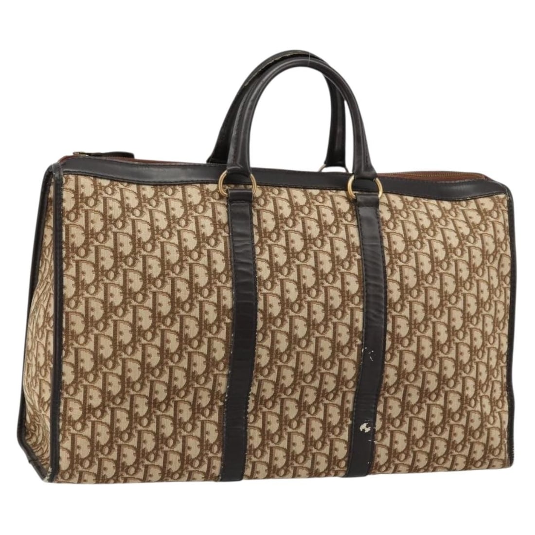 Christian Dior Beige Trotter Canvas Handbag Made in France: Christian Dior Beige Trotter Canvas Handbag Made in France This Christian Dior handbag is crafted in beige Trotter Canvas and made in France. It measures approximately W50 cm x H25 cm x D15 cm, with a