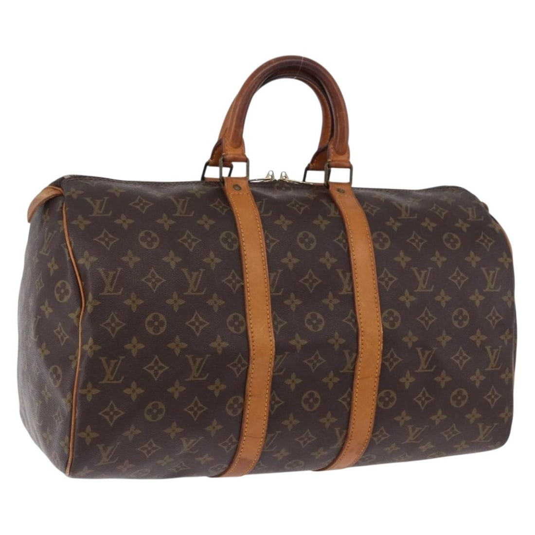 Louis Vuitton M41428 Keepall 45 Monogram Canvas Boston Bag: Louis Vuitton M41428 Keepall 45 Monogram Canvas Boston Bag Louis Vuitton Monogram Keepall 45 Boston Bag in Monogram Canvas. It features the classic Monogram colorway and comes with a dust bag. The ite