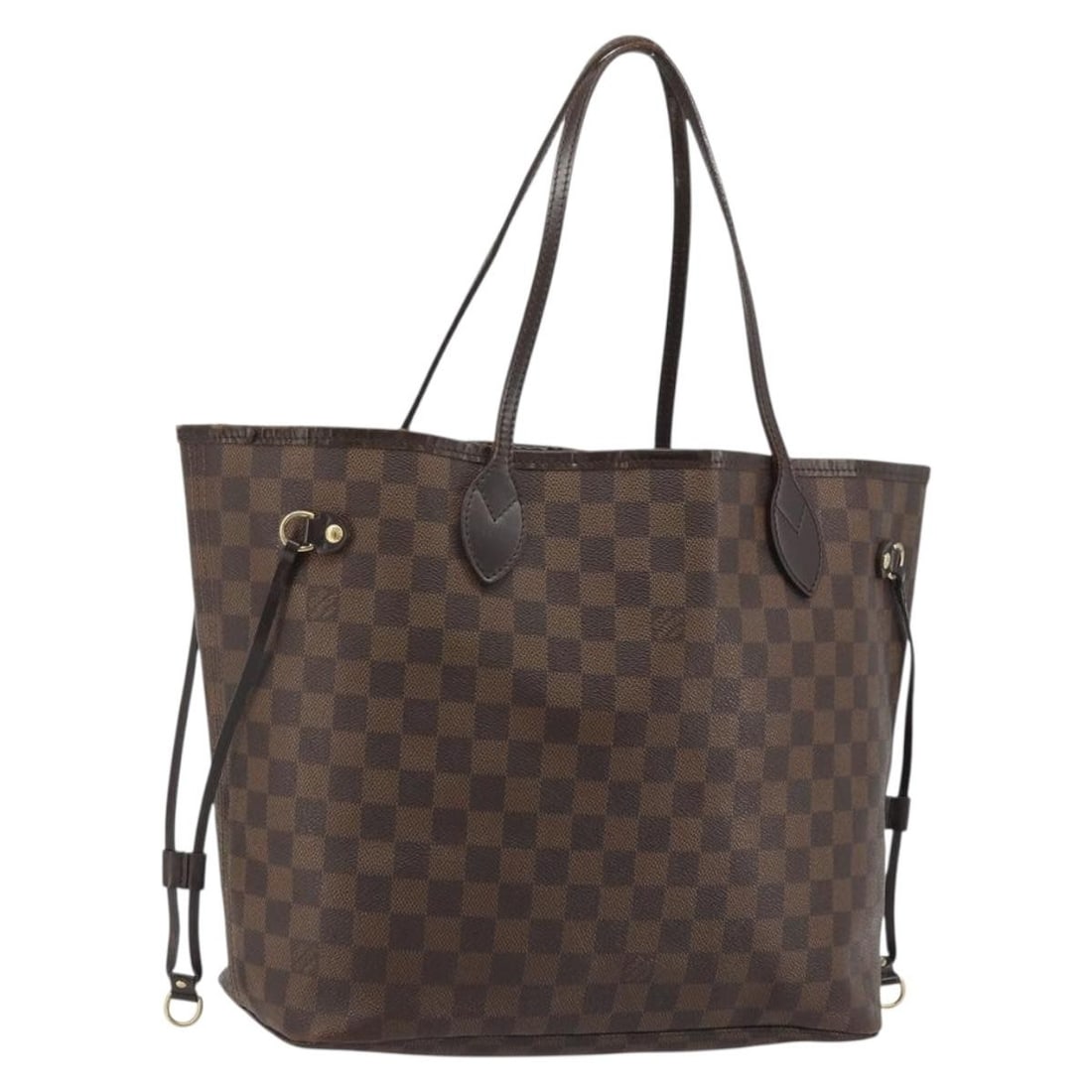 Louis Vuitton Neverfull MM Damier Ebene Canvas Tote N51105: Louis Vuitton Neverfull MM Damier Ebene Canvas Tote N51105 Louis Vuitton Neverfull MM tote bag in Damier Ebene canvas. Made in France, this bag is identified by product number N51105 and serial number