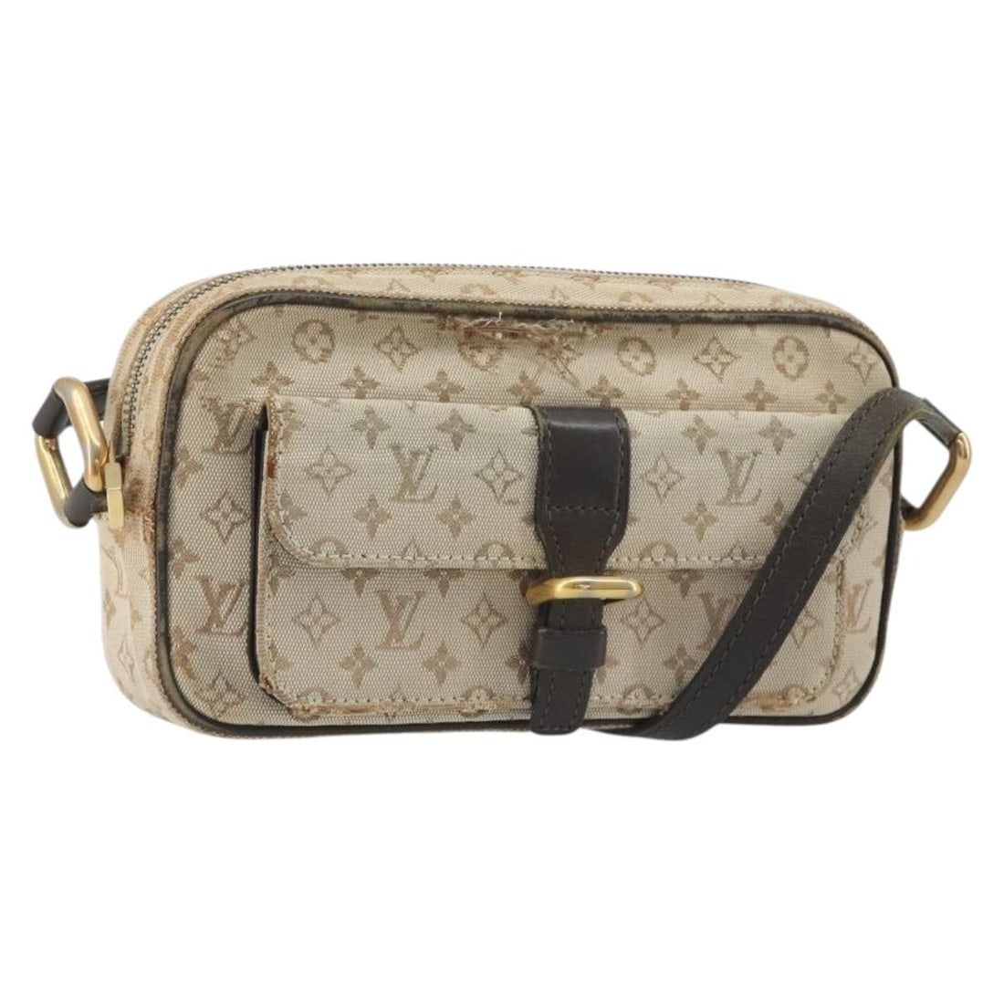 Louis Vuitton Juliet MM Khaki Monogram Mini Canvas Shoulder Bag M92218: Louis Vuitton Juliet MM Khaki Monogram Mini Canvas Shoulder Bag M92218 A Louis Vuitton Monogram Mini Juliet MM shoulder bag in khaki Monogram Mini Canvas. Made in France, this bag features a shoulder 
