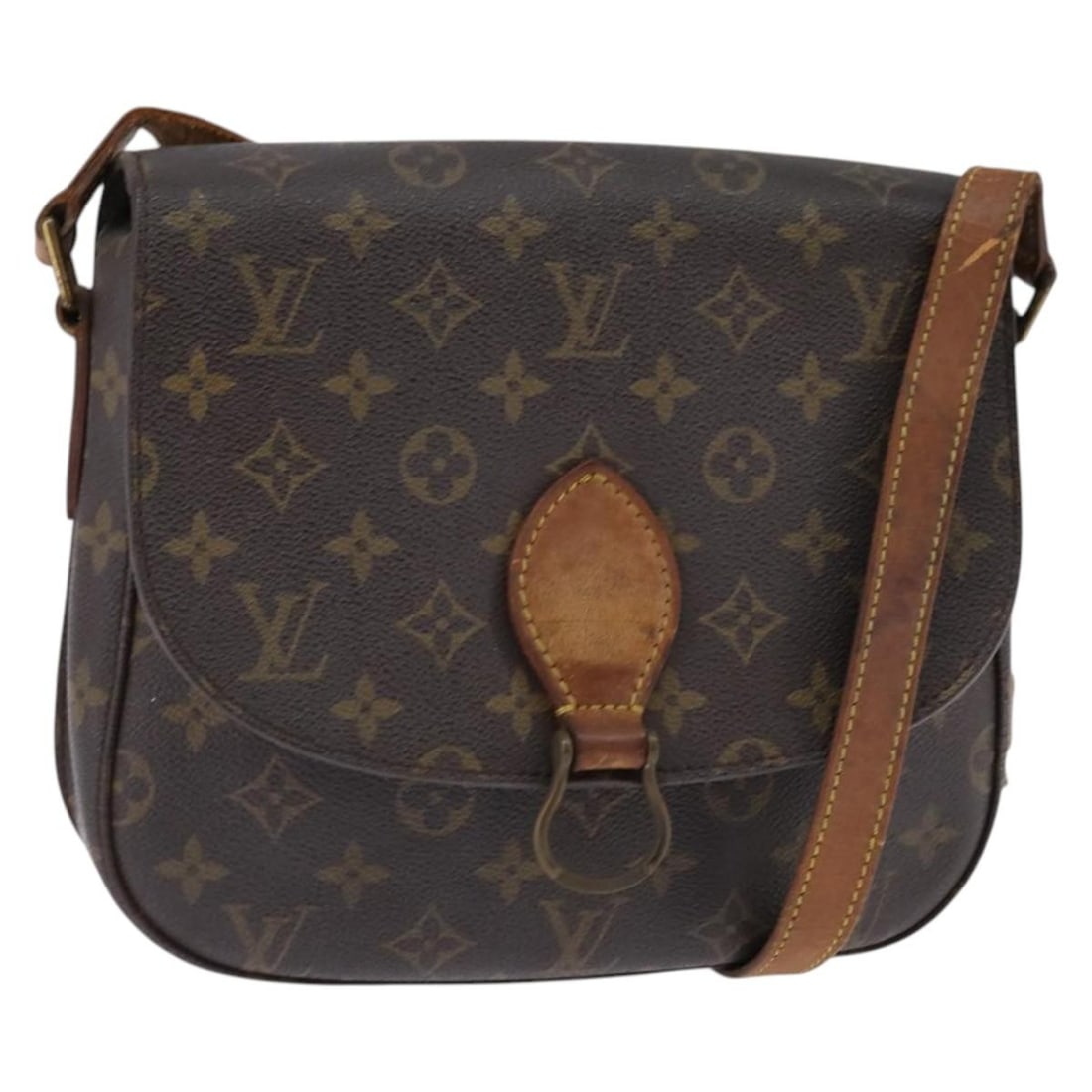 Louis Vuitton Monogram Saint Cloud GM Shoulder Bag M51242 Authentic: Louis Vuitton Monogram Saint Cloud GM Shoulder Bag M51242 Authentic This Louis Vuitton Monogram Saint Cloud GM Shoulder Bag showcases the iconic monogram canvas in a stylish and functional design. Cre