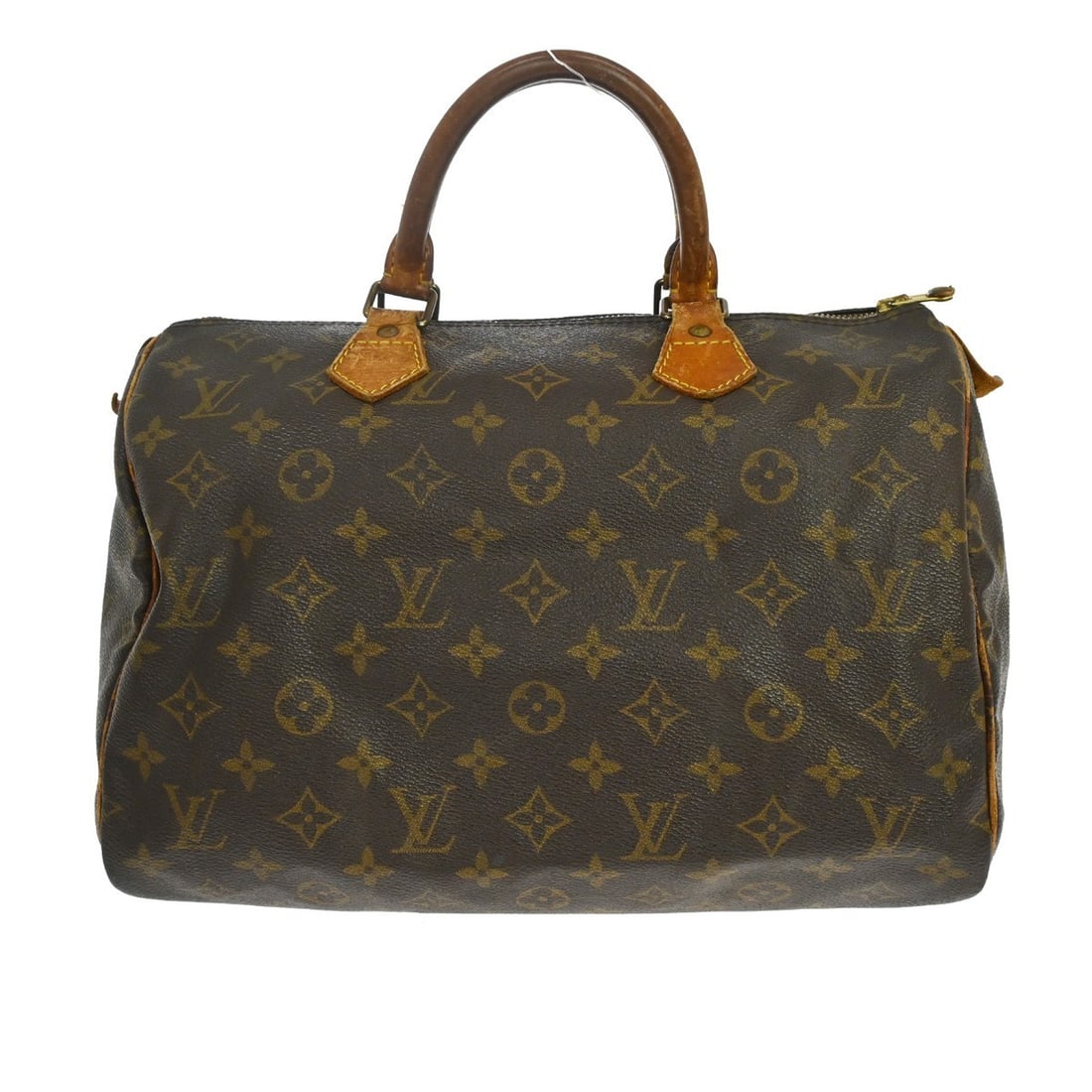 Louis Vuitton Speedy 30 Monogram Canvas Satchel M41526: Louis Vuitton Speedy 30 Monogram Canvas Satchel M41526 Vintage Louis Vuitton Speedy 30 handbag in Monogram canvas with leather double handles and a zip-top closure. This women's satchel features a bro