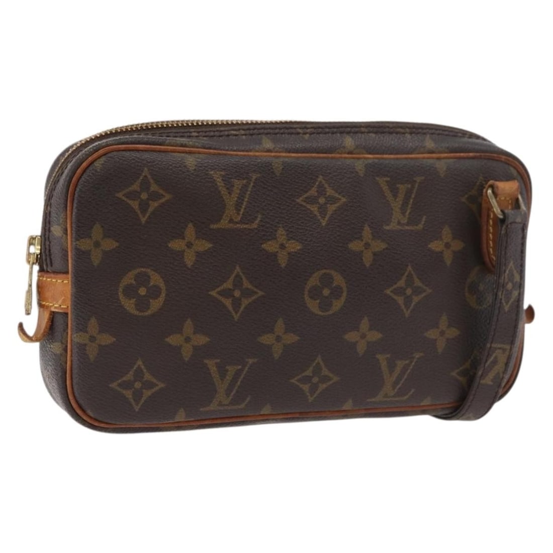 Louis Vuitton Marly Bandouliere Monogram Canvas Shoulder Bag M51828: Louis Vuitton Marly Bandouliere Monogram Canvas Shoulder Bag M51828 Louis Vuitton Monogram Marly Bandouliere shoulder bag in Monogram Canvas, made in France. The bag measures approximately W21.5 cm x 