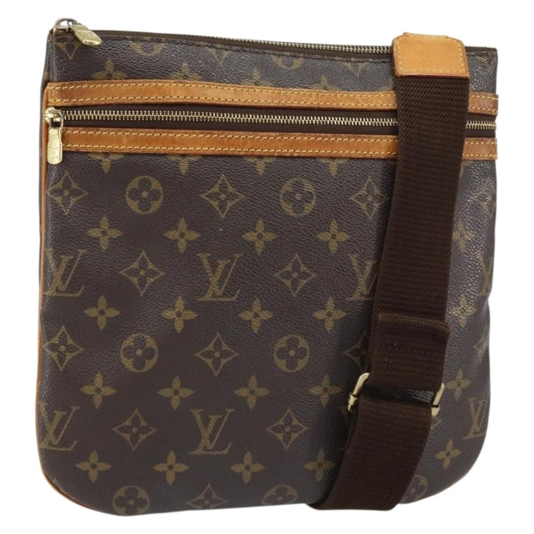 Louis Vuitton Bosphore Monogram Canvas Shoulder Bag M40044: Louis Vuitton Bosphore Monogram Canvas Shoulder Bag M40044 This Louis Vuitton Monogram Pochette Bosphore Shoulder Bag features the classic monogram canvas in a versatile shoulder bag design. The bag o
