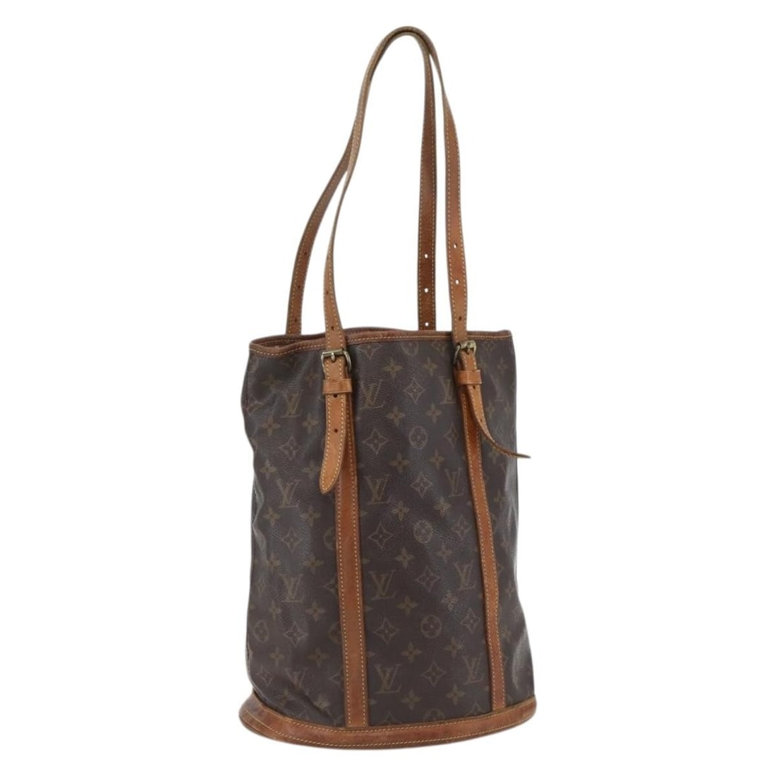 Louis Vuitton M42236 Monogram Canvas Bucket GM Shoulder Bag: Louis Vuitton M42236 Monogram Canvas Bucket GM Shoulder Bag Louis Vuitton Monogram Bucket GM shoulder bag in Monogram Canvas, made in France. The bag features a monogram colorway and shoulder bag styl