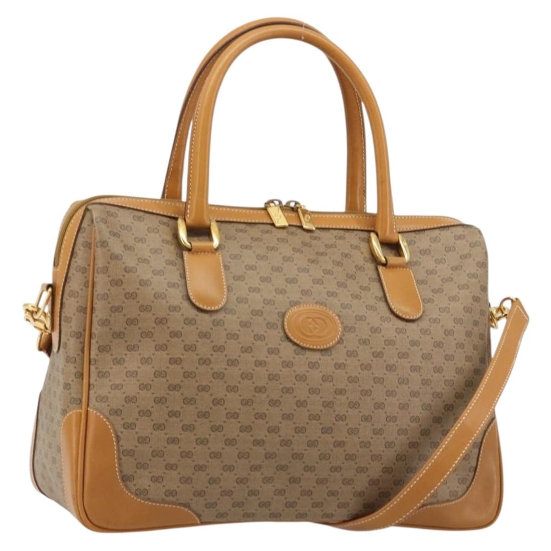 Gucci Micro GG Supreme PVC Leather Handbag Beige Gold 002 104 0033: Gucci Micro GG Supreme PVC Leather Handbag Beige Gold 002 104 0033 A Gucci Micro GG Supreme hand bag in beige and gold, made in Italy from PVC leather and Micro Small GG canvas. It features a handle d