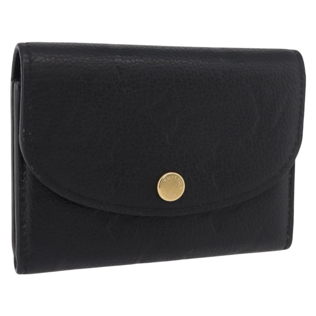 Louis Vuitton M81455 Porte Monnaie Rosary coin purse black leather (1 of 18)