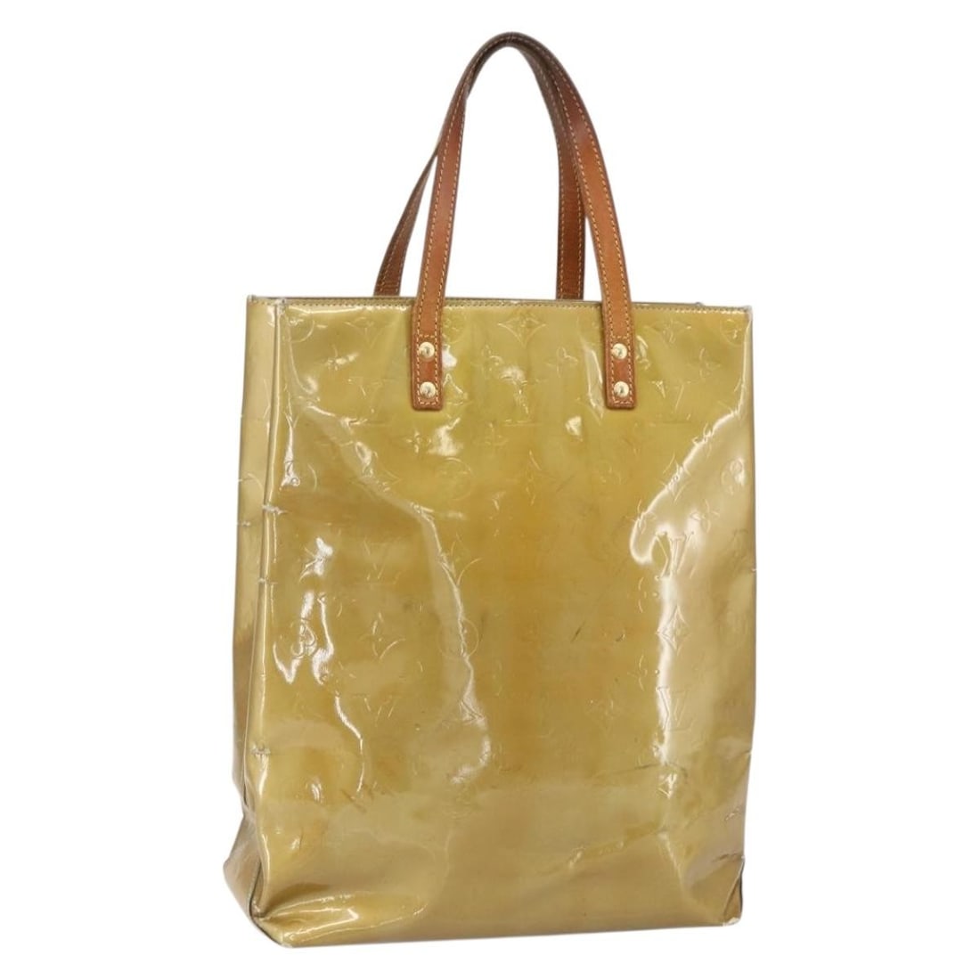 LOUIS VUITTON Monogram Vernis Reade MM Hand Bag Gris M91142 Auth: LOUIS VUITTON Monogram Vernis Reade MM Hand Bag Gris M91142 Auth Elevate your style with this authentic LOUIS VUITTON Monogram Vernis Reade MM Hand Bag in a sophisticated Gris hue. Crafted in France f