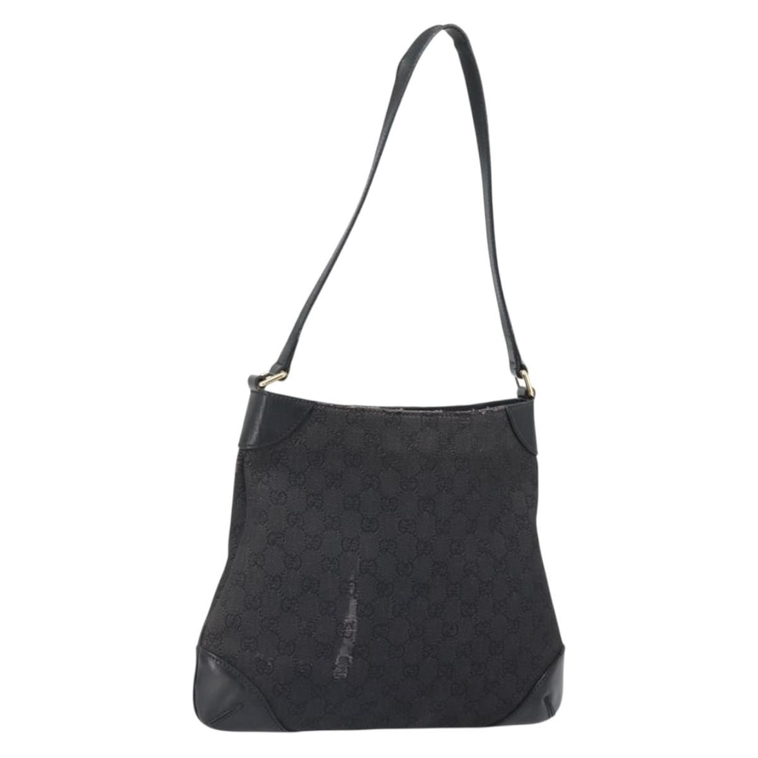 Black and Gold GG Canvas Gucci 248272 Shoulder Bag from Italy: Black and Gold GG Canvas Gucci 248272 Shoulder Bag from Italy This is a GUCCI GG Canvas shoulder bag in black and gold, featuring the classic GG canvas exterior. The bag is made in Italy and is design