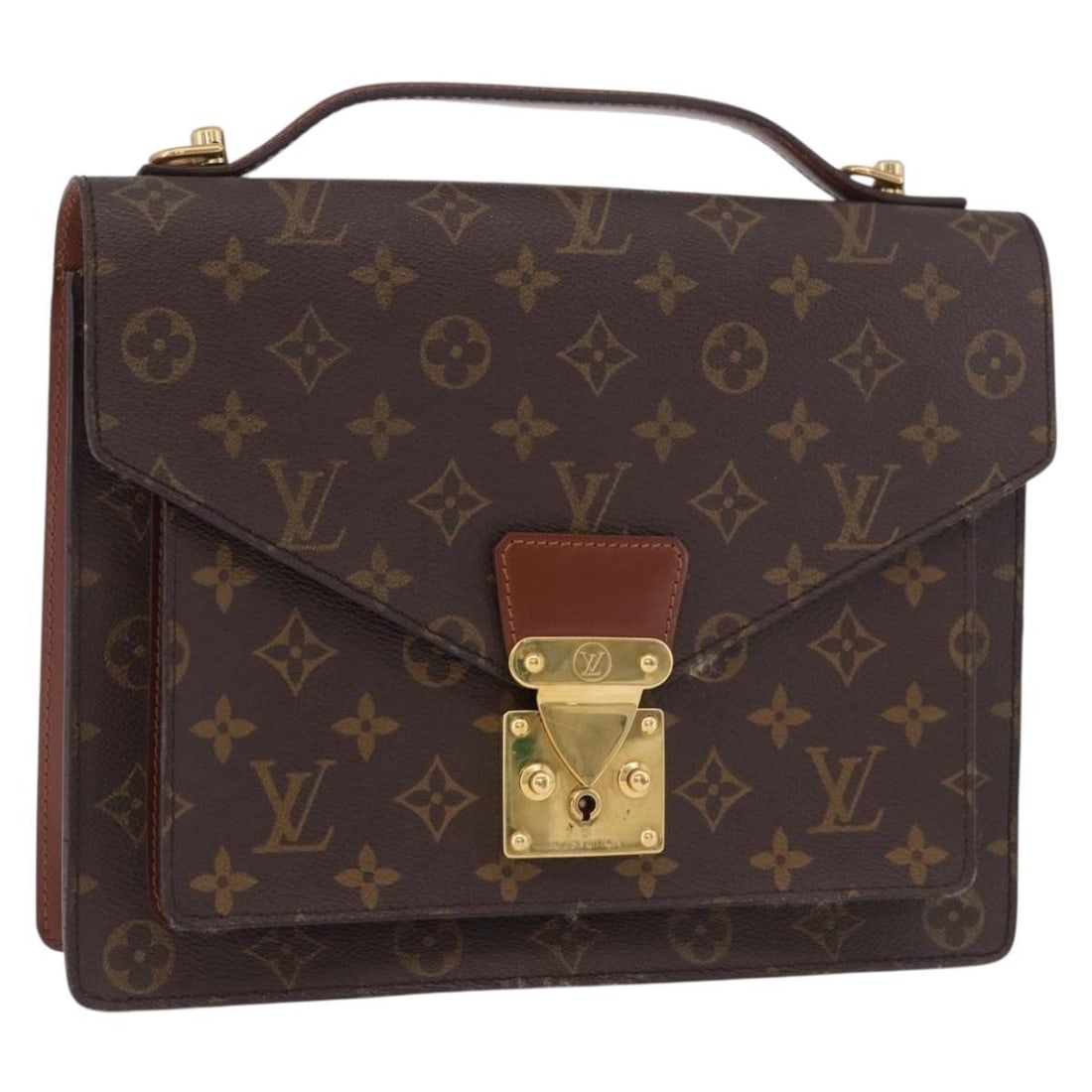 Louis Vuitton M51185 Monceau 28 Monogram Canvas Handbag: Louis Vuitton M51185 Monceau 28 Monogram Canvas Handbag Louis Vuitton Monceau 28 handbag in Monogram canvas, made in France. This women's bag is offered without the item box or dust bag, and only the 